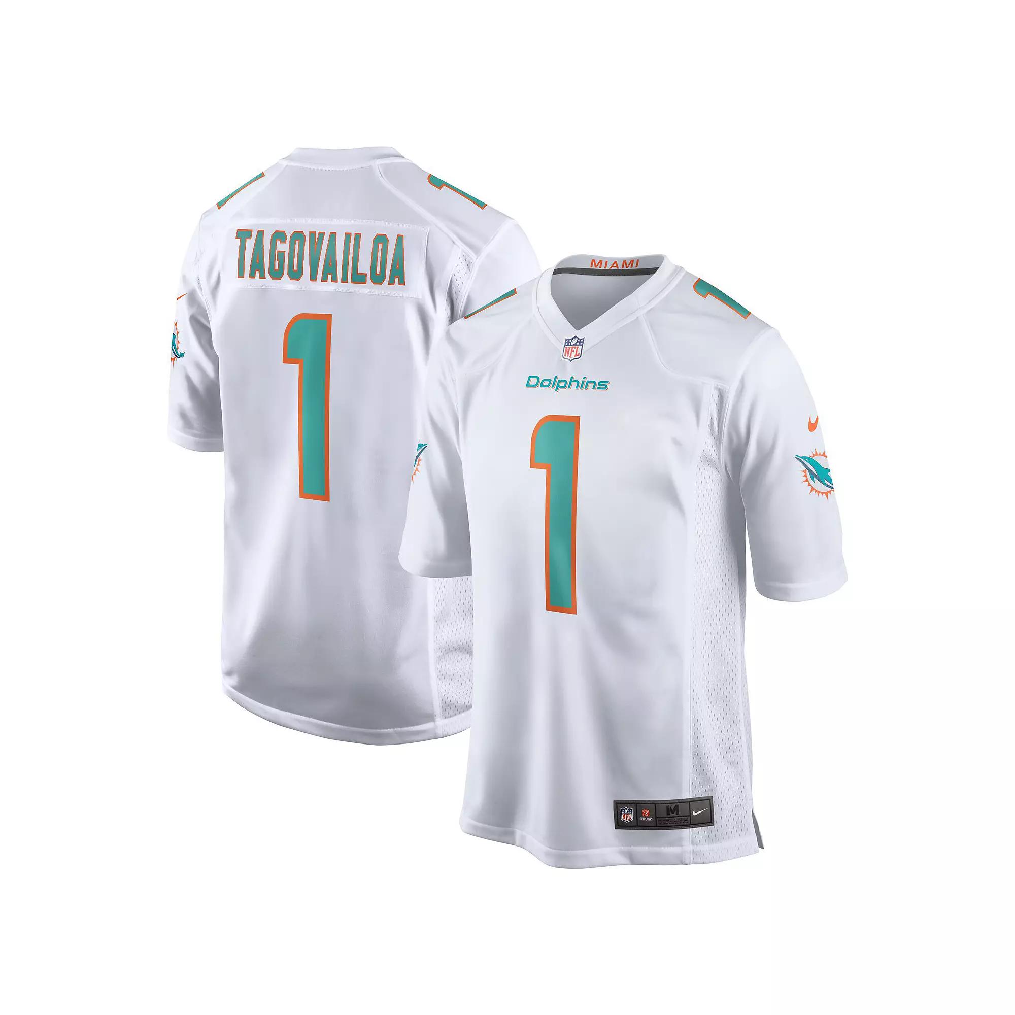 Men's Nike Tua Tagovailoa White Miami Dolphins Game Jersey, Size: Small Product Image