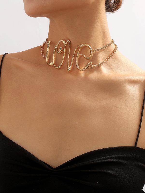 Chains Geometric Hollow Necklaces Accessories Product Image