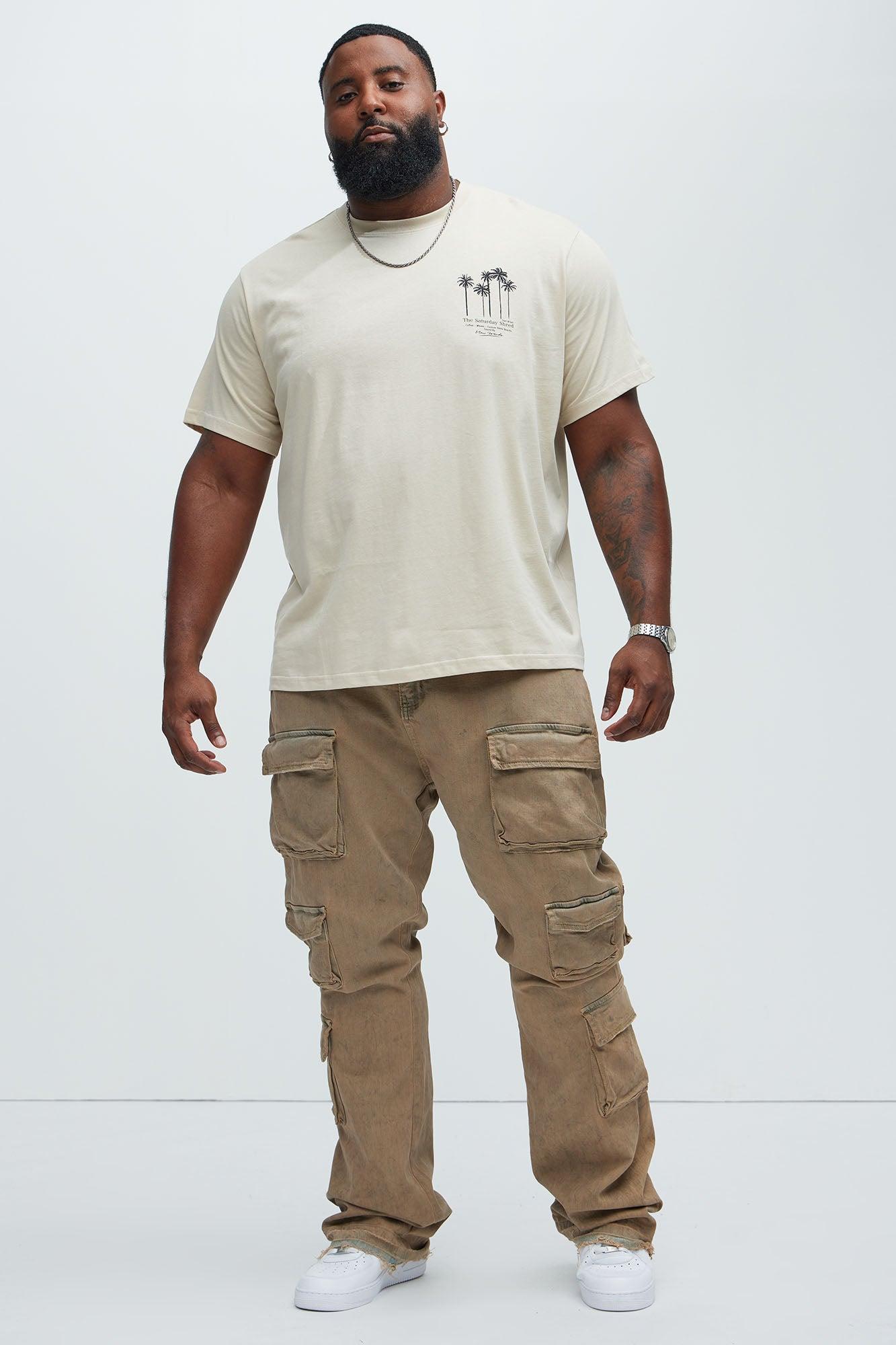 The Saturday Shred Relaxed Fit Short Sleeve Tee - Sand Product Image