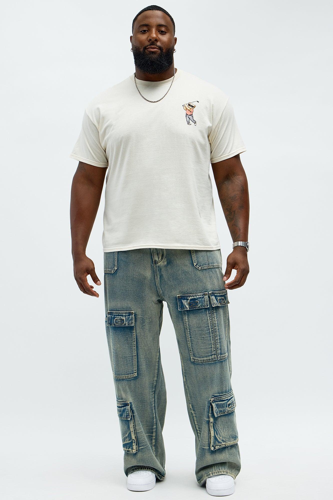 Birdie Bros Luxury Sports Short Sleeve Tee - Natural Male Product Image