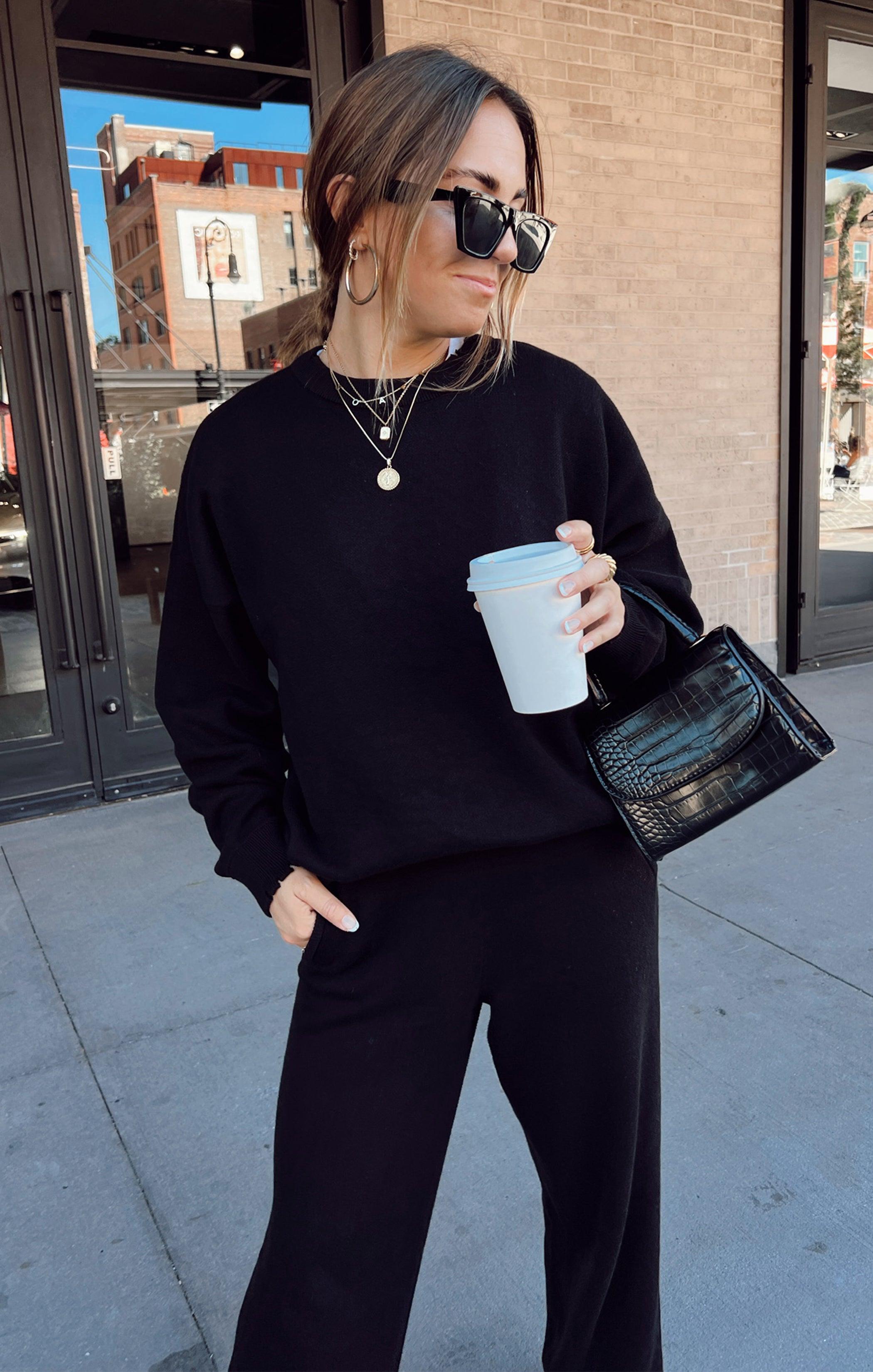 Scout Sweater ~ Black Knit Product Image