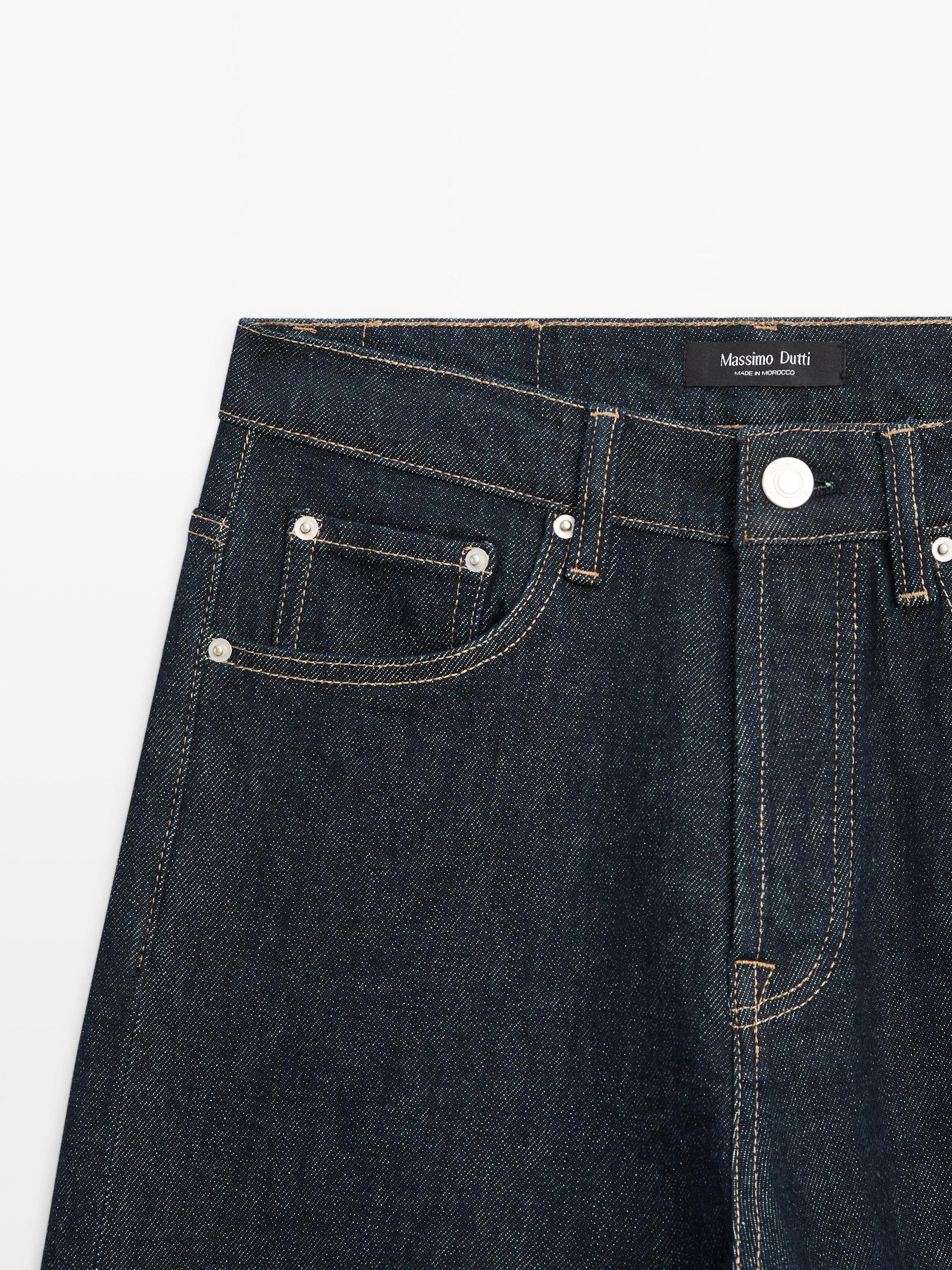 Straight-leg high-waist jeans Product Image