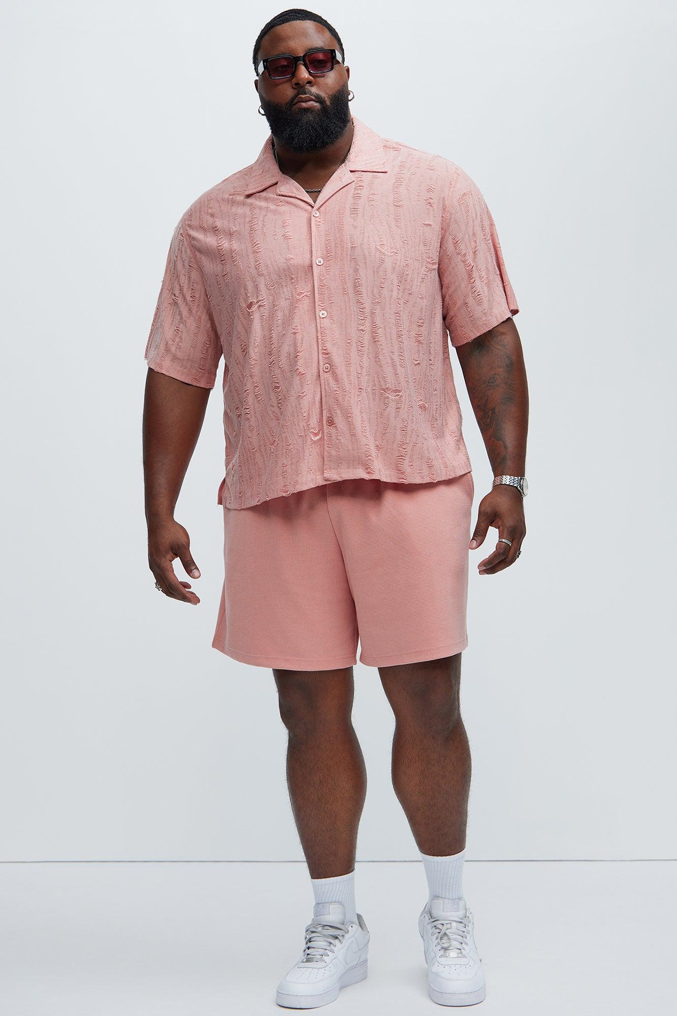 Lynx Textured Shirt - Mauve Product Image