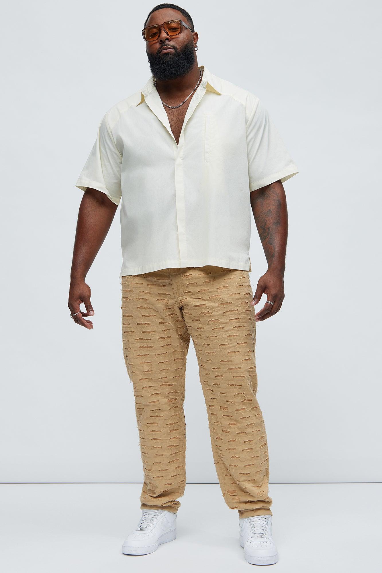 Stone Wall Slim Pants - Khaki Product Image