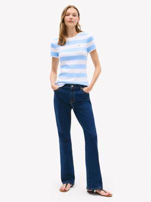 Rugby Stripe Crewneck T-Shirt Product Image