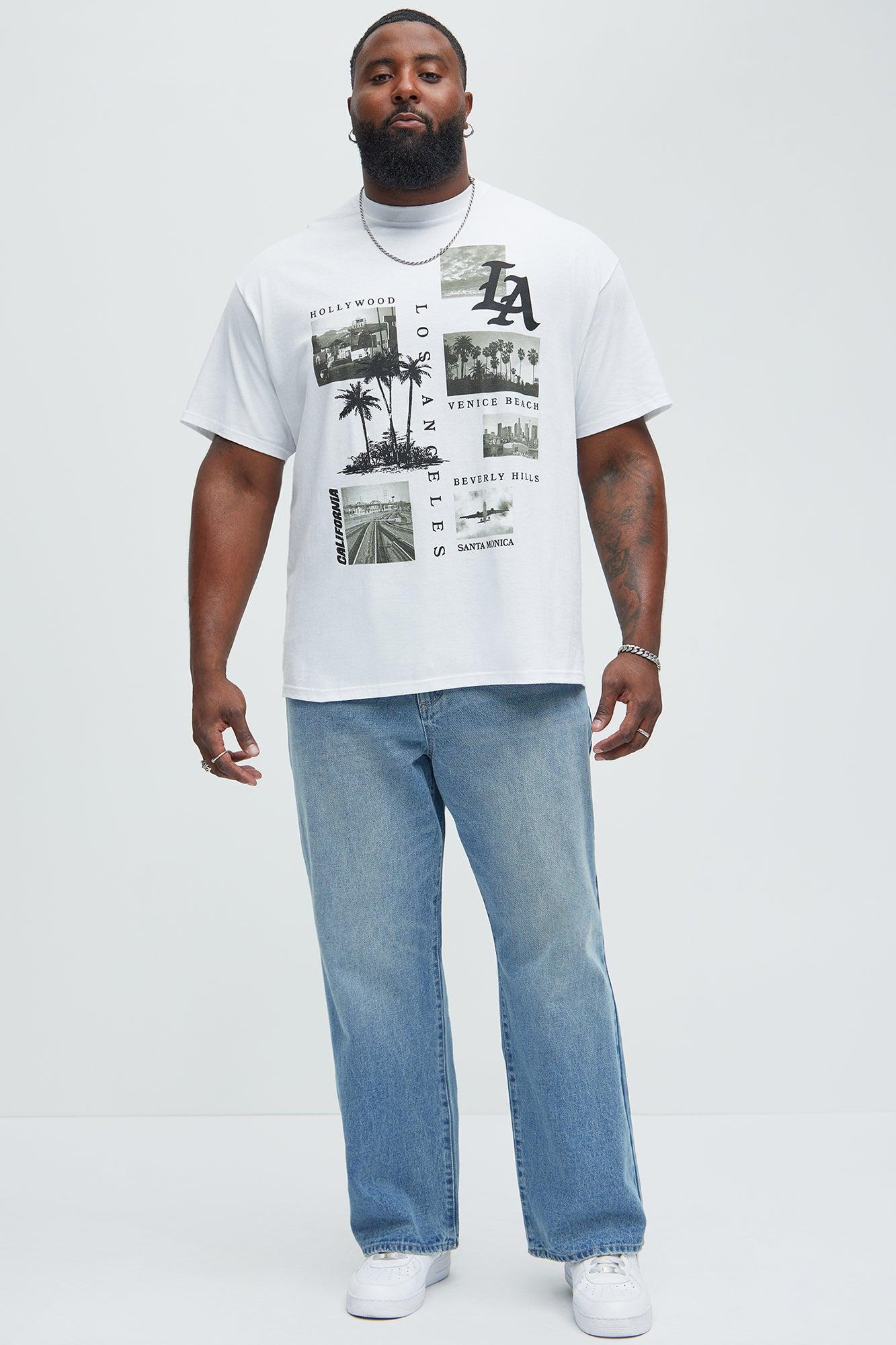 LA Collage Short Sleeve Tee - White Product Image