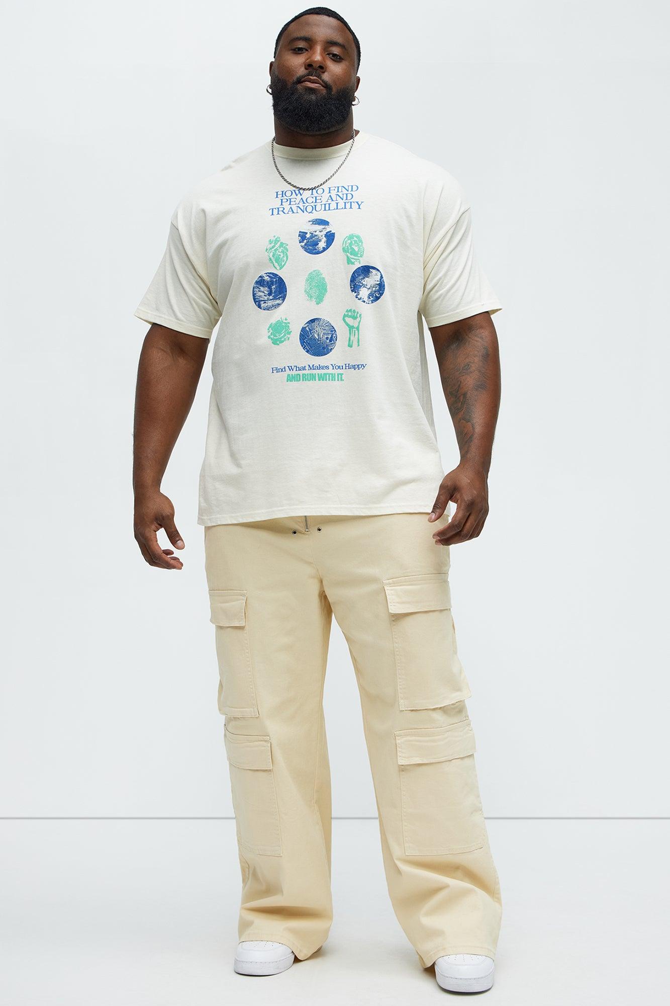 Peace And Tranquility Short Sleeve Tee - Off White Product Image