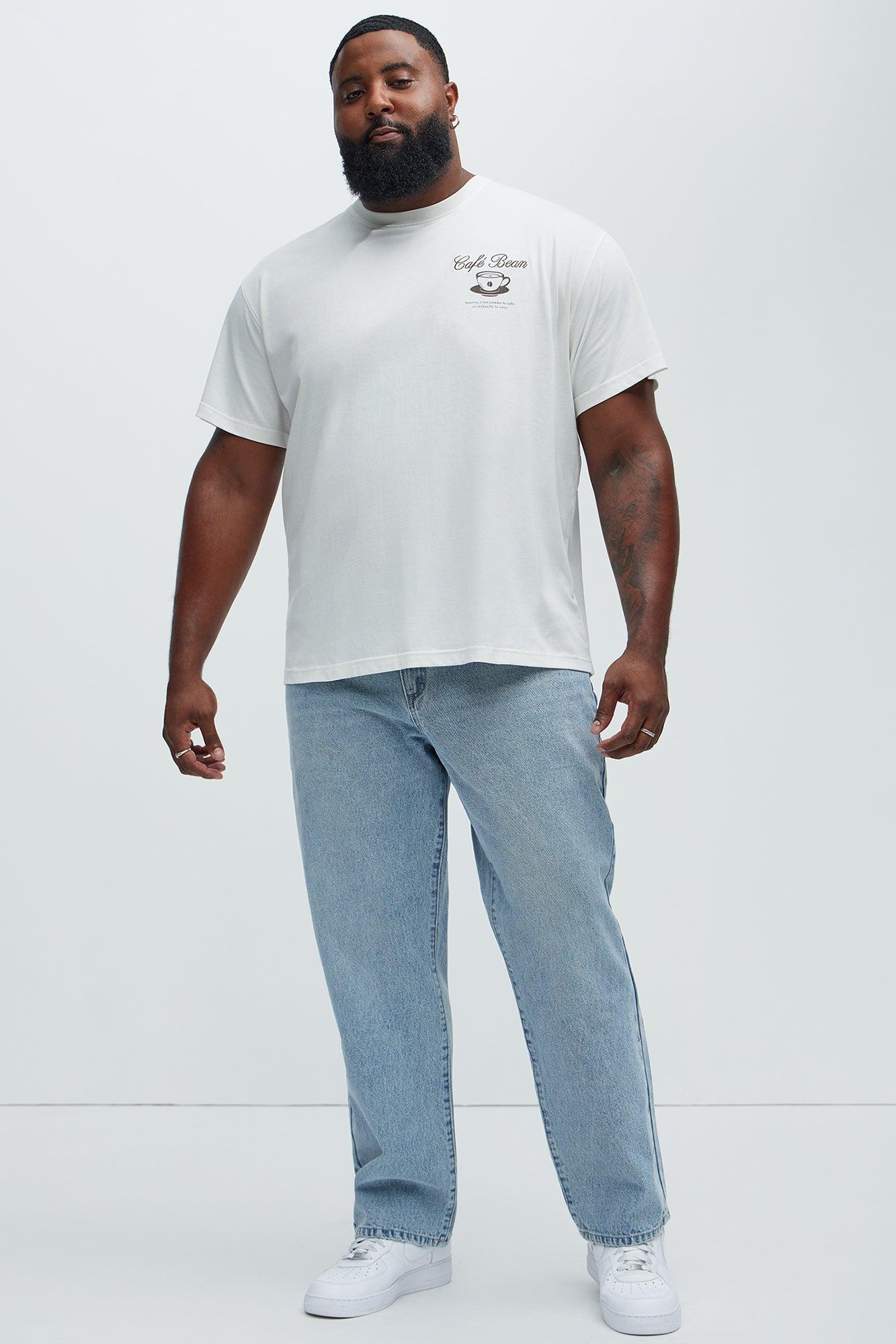Cafe Bean Short Sleeve Tee - White Product Image