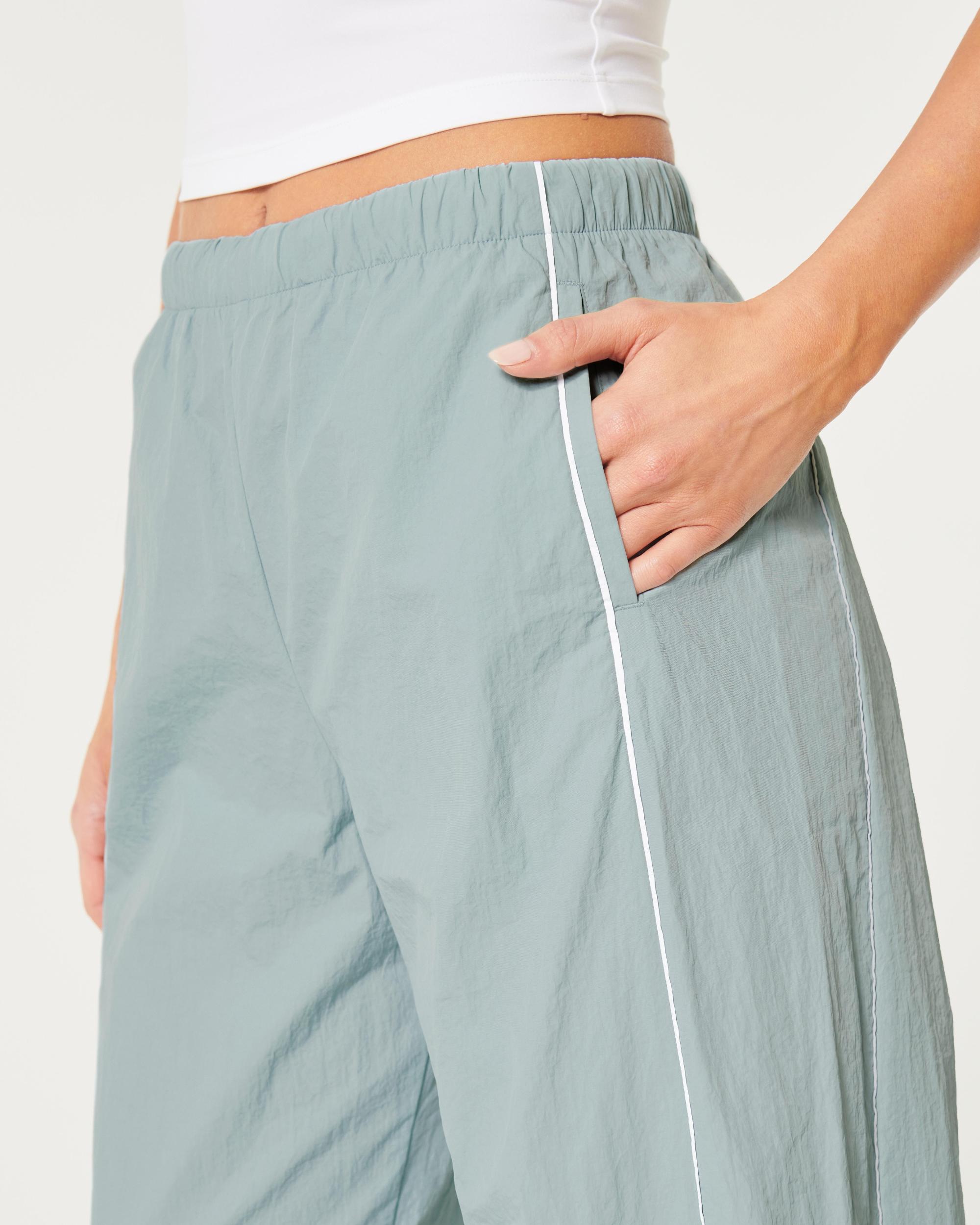 Gilly Hicks Active Tipped Crinkle Parachute Pants Product Image