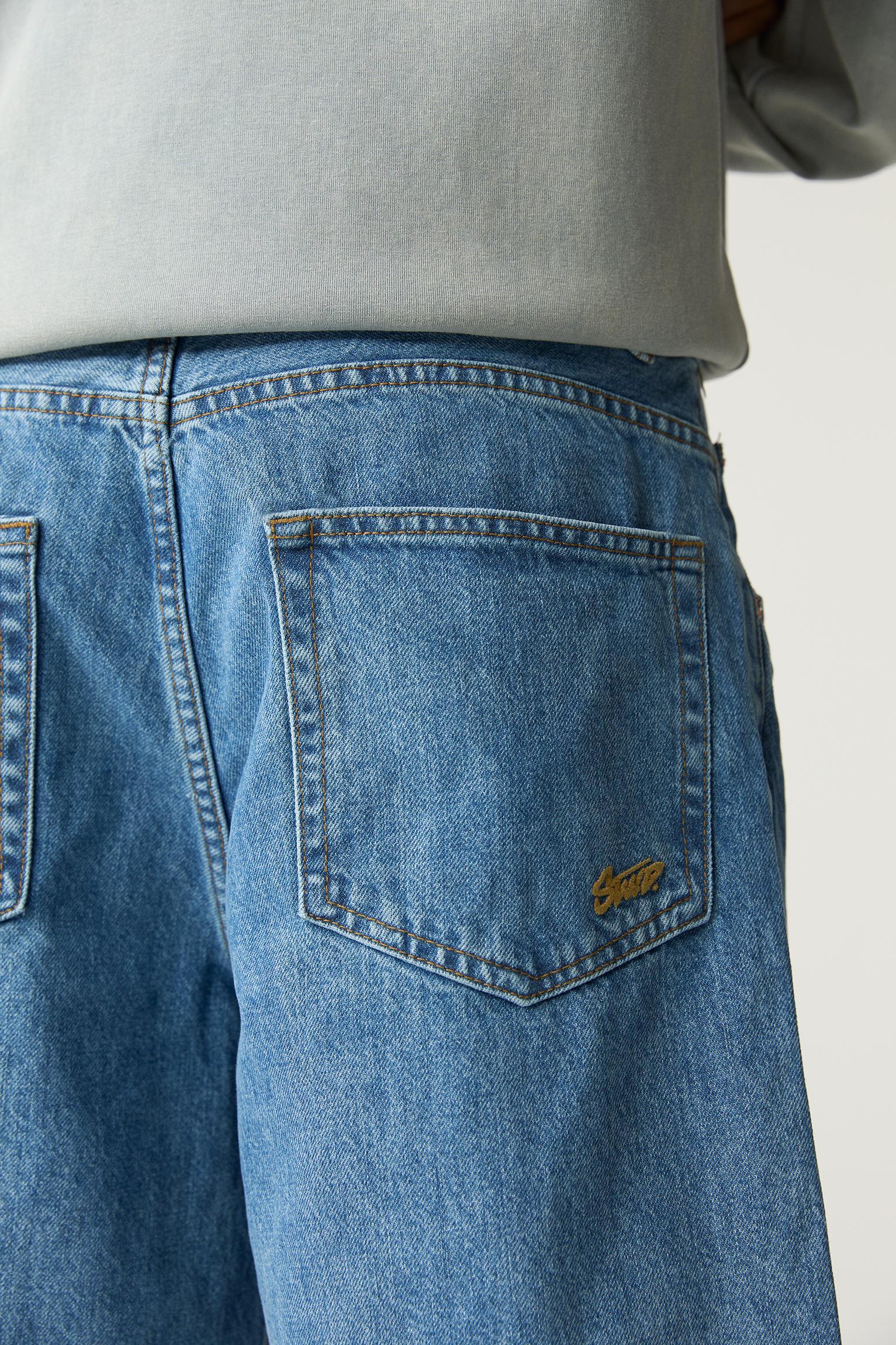 Baggy denim Bermuda shorts Product Image