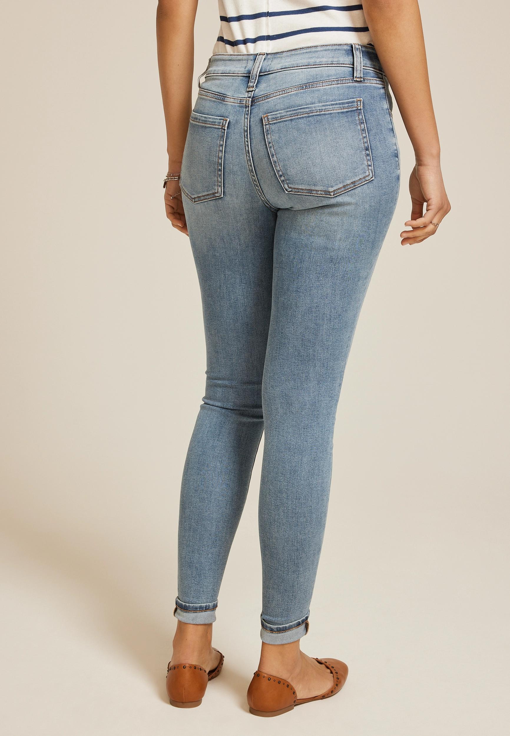 m jeans by maurices™ Cool Comfort Mid Rise Cuff Hem Jegging Product Image