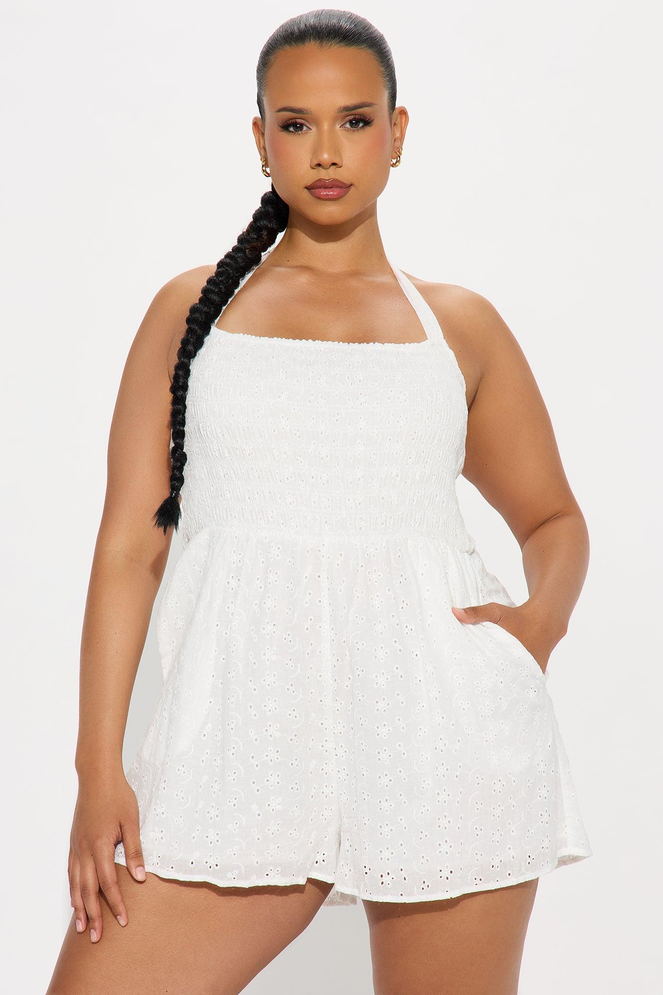 Feeling Girly Romper  - White Female Product Image