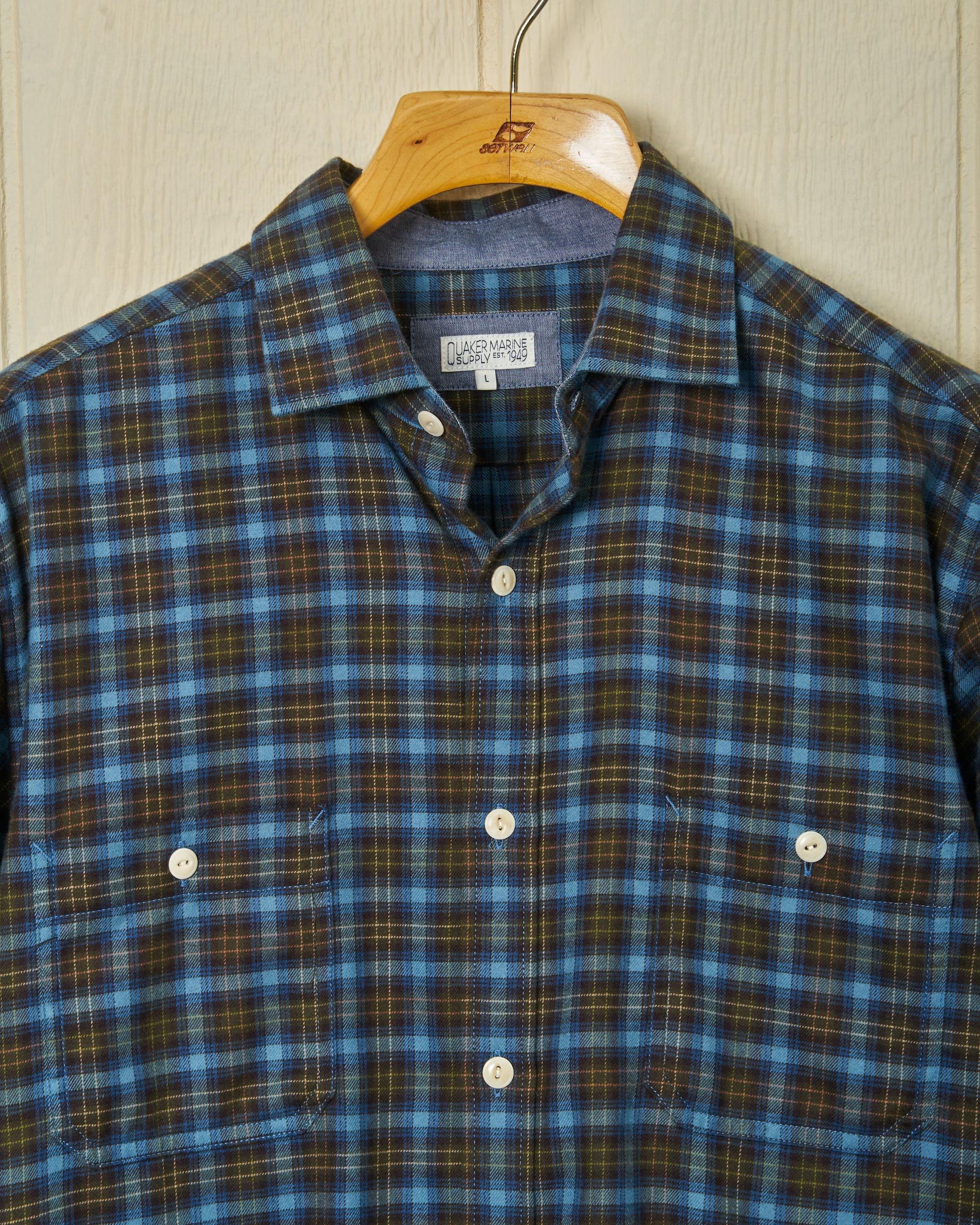 Chore Shirt in Olive/Denim Heather Product Image