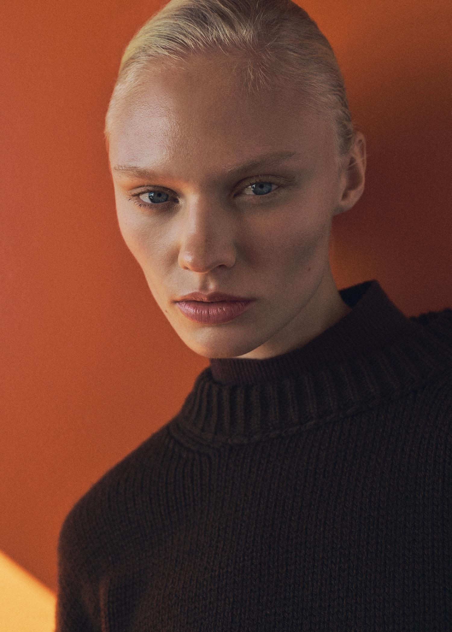 Chunky-knit sweater with ribbed trims - Women | MANGO USA Product Image