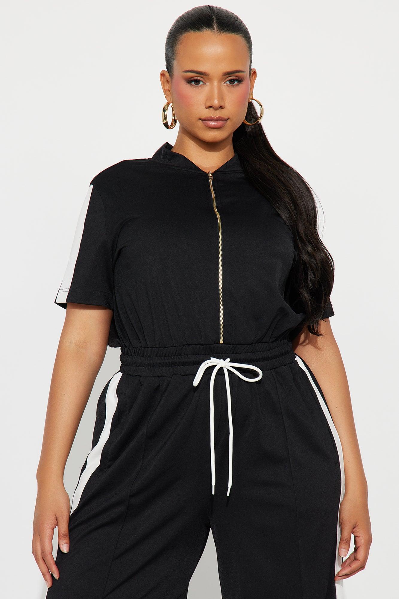 Lianna Short Sleeve Jumpsuit - Black Female Product Image