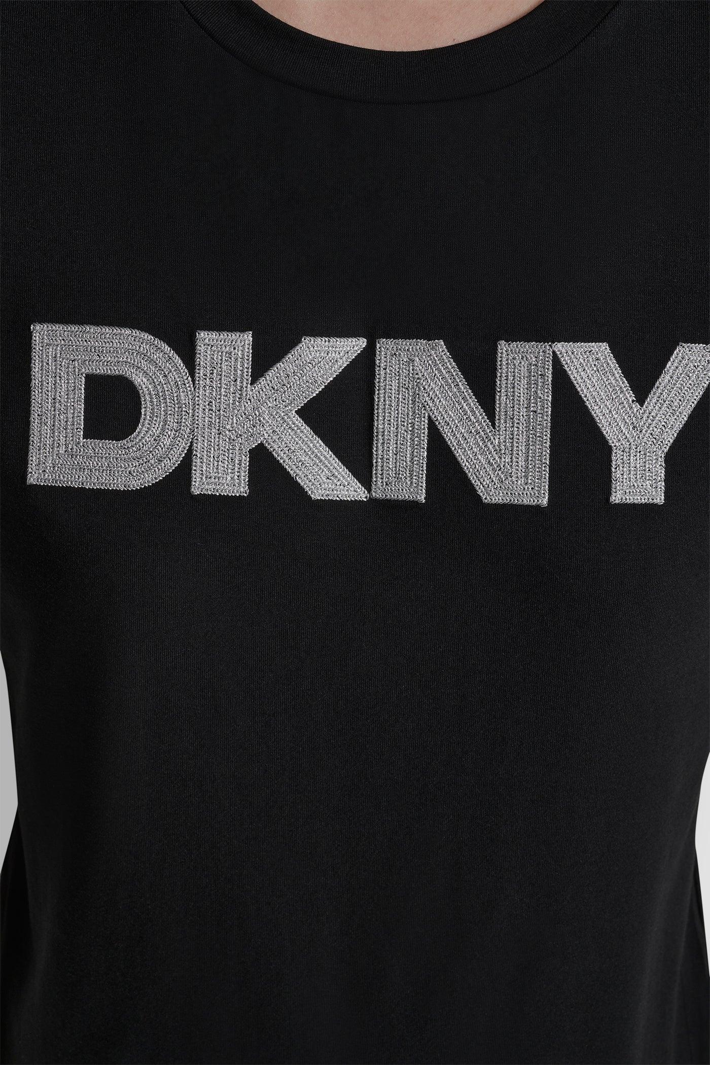 METALLIC LOGO EMBROIDERED TEE Product Image