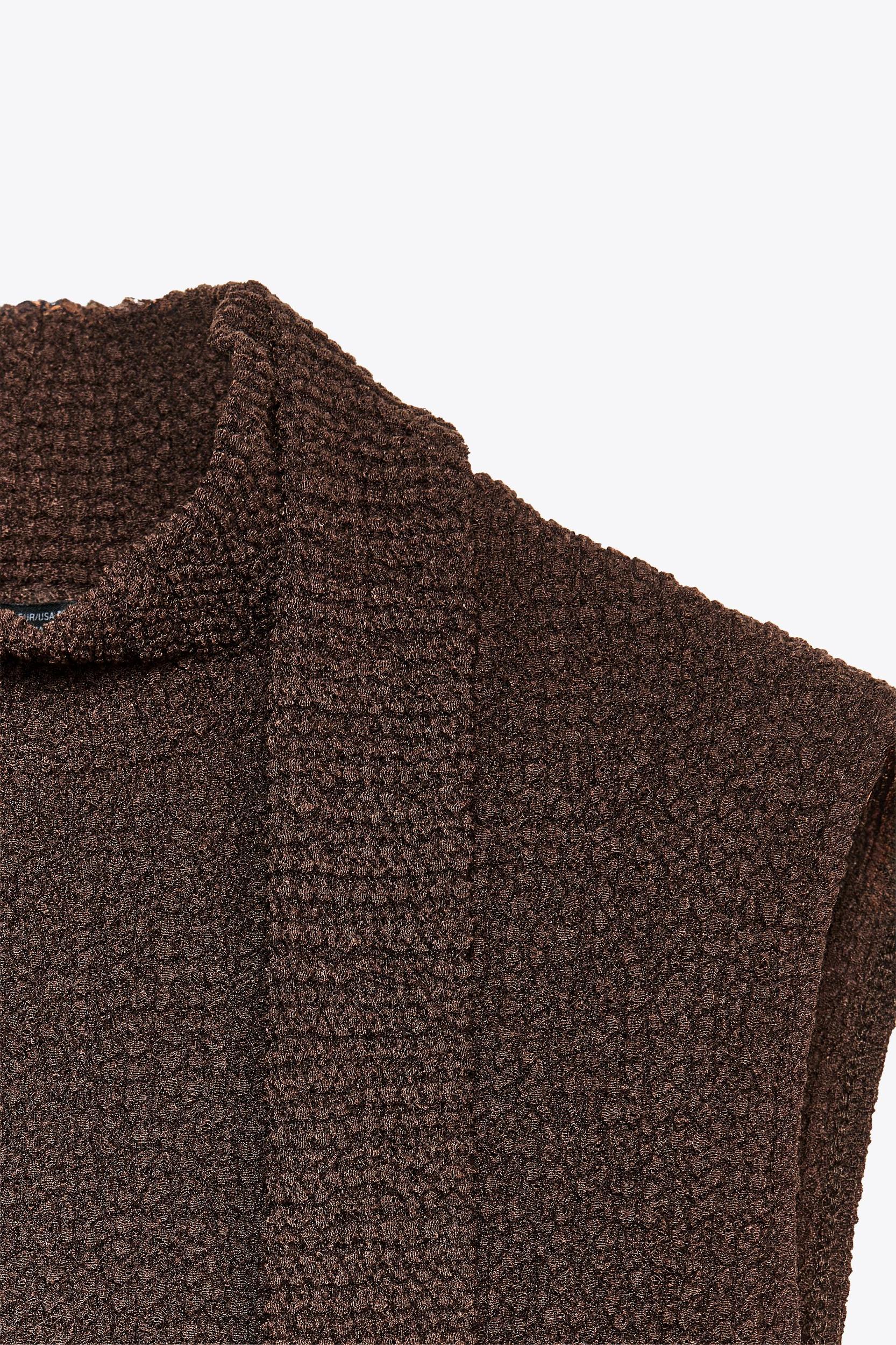 TEXTURED SCARF TOP Product Image