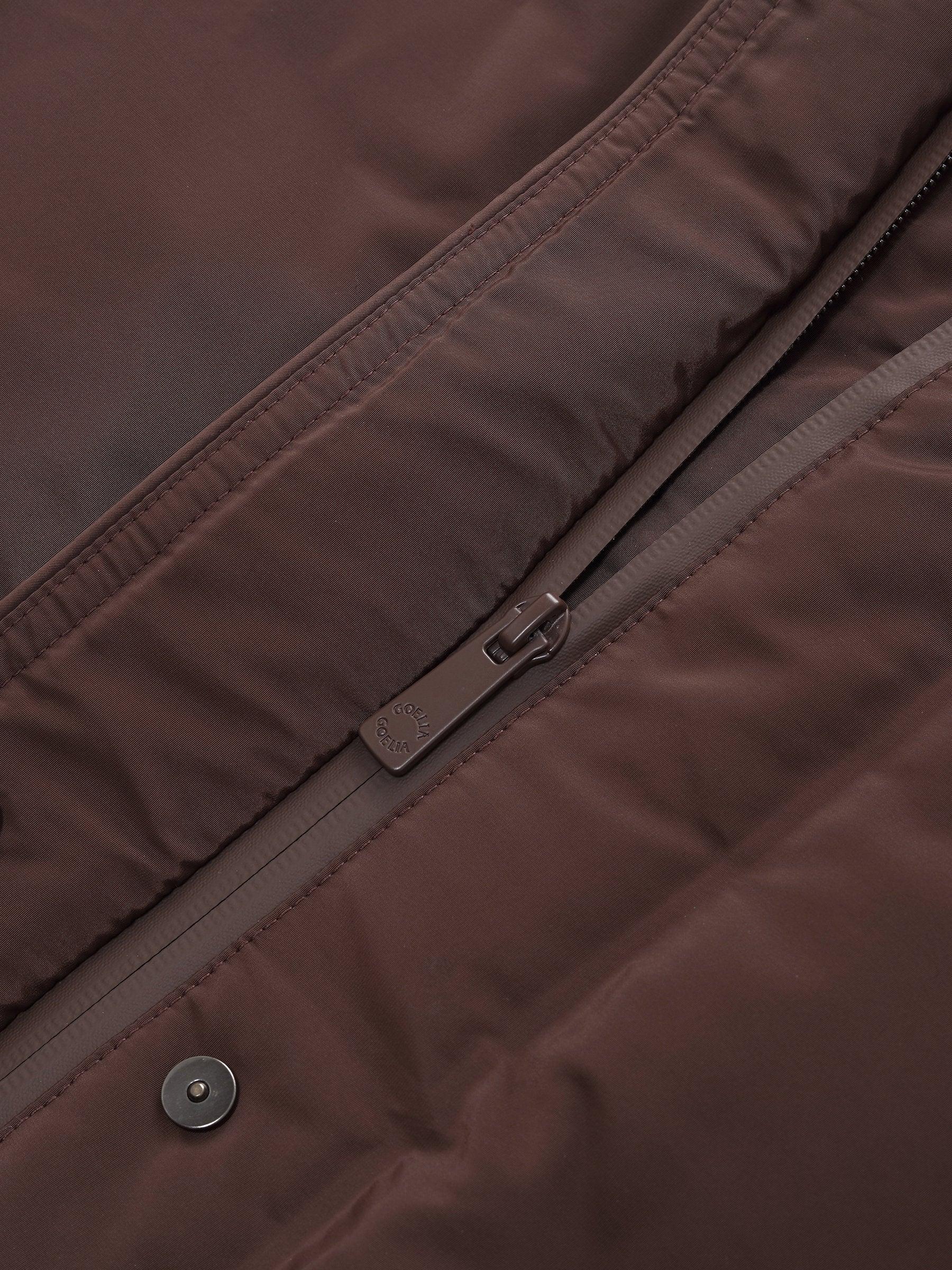 Quilted Hooded Goose Down Wrap Overcoat Product Image