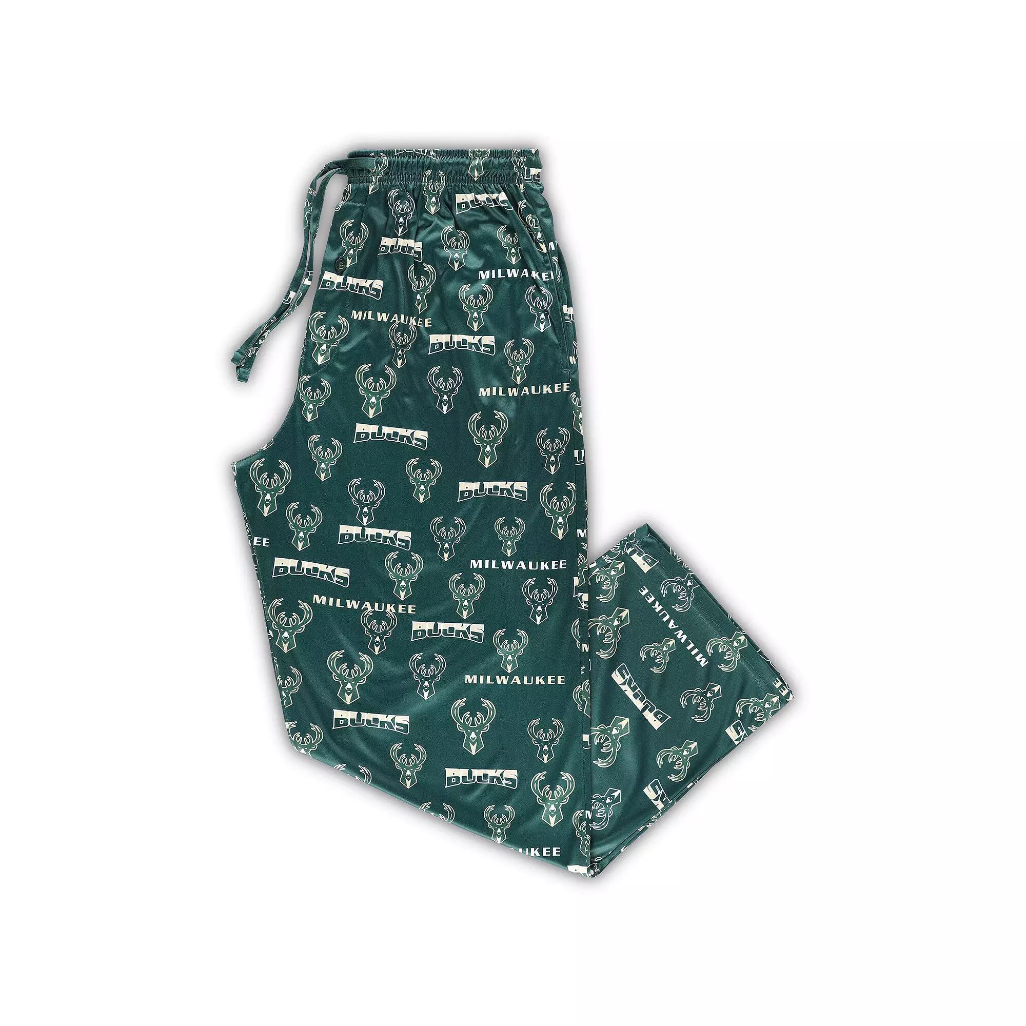 Men's Concepts Sport Hunter Green Milwaukee Bucks Big & Tall Breakthrough Sleep Pants,  Product Image