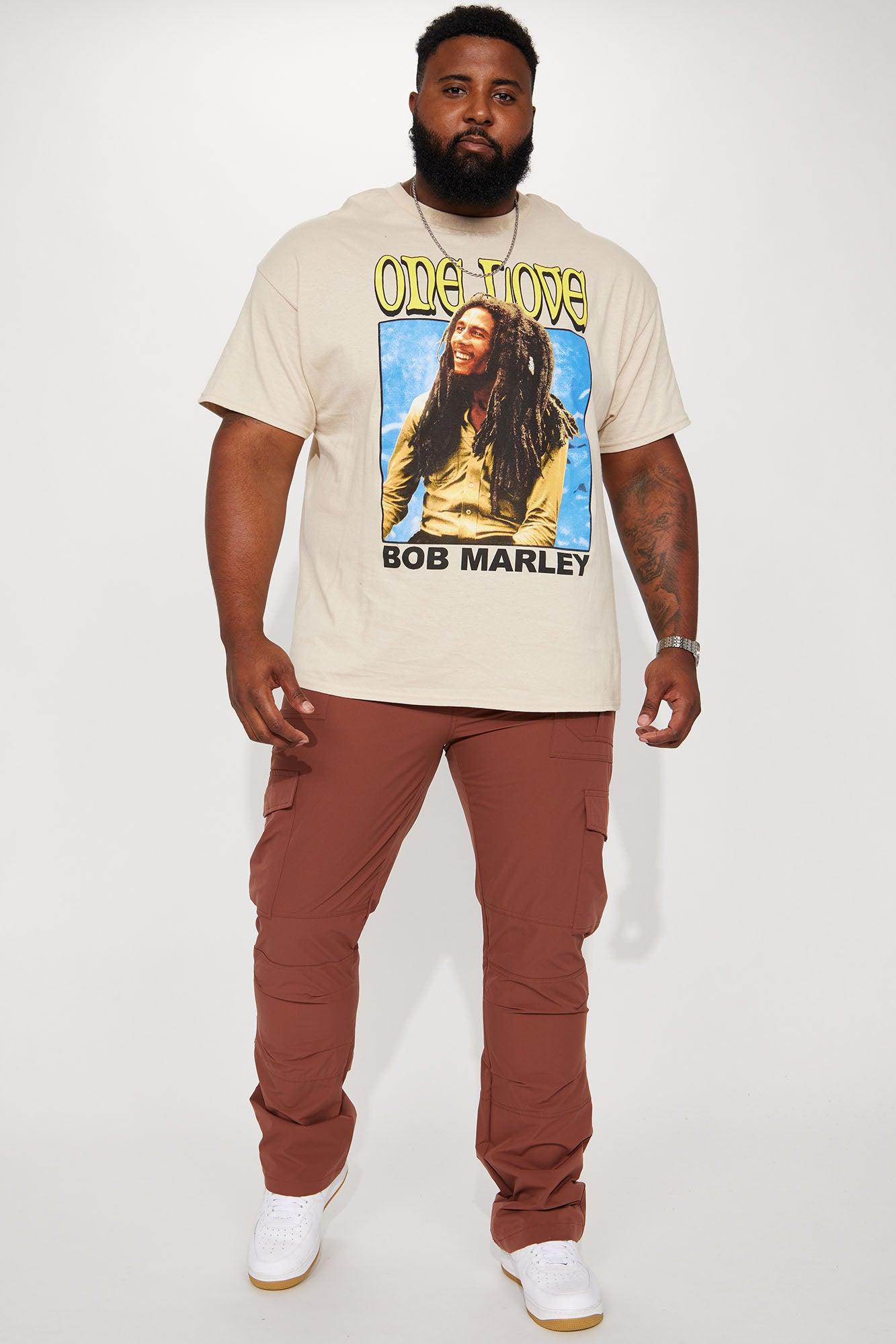 One Love Bob Marley Short Sleeve Tee - Sand Product Image