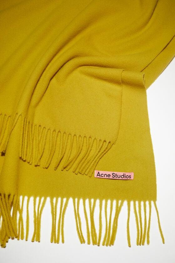 Fringe wool scarf - oversized Product Image