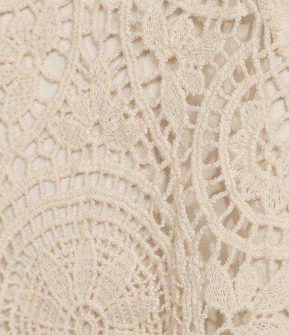 Reba Crochet Scoop Neck Coordinating Sleeveless Top Product Image