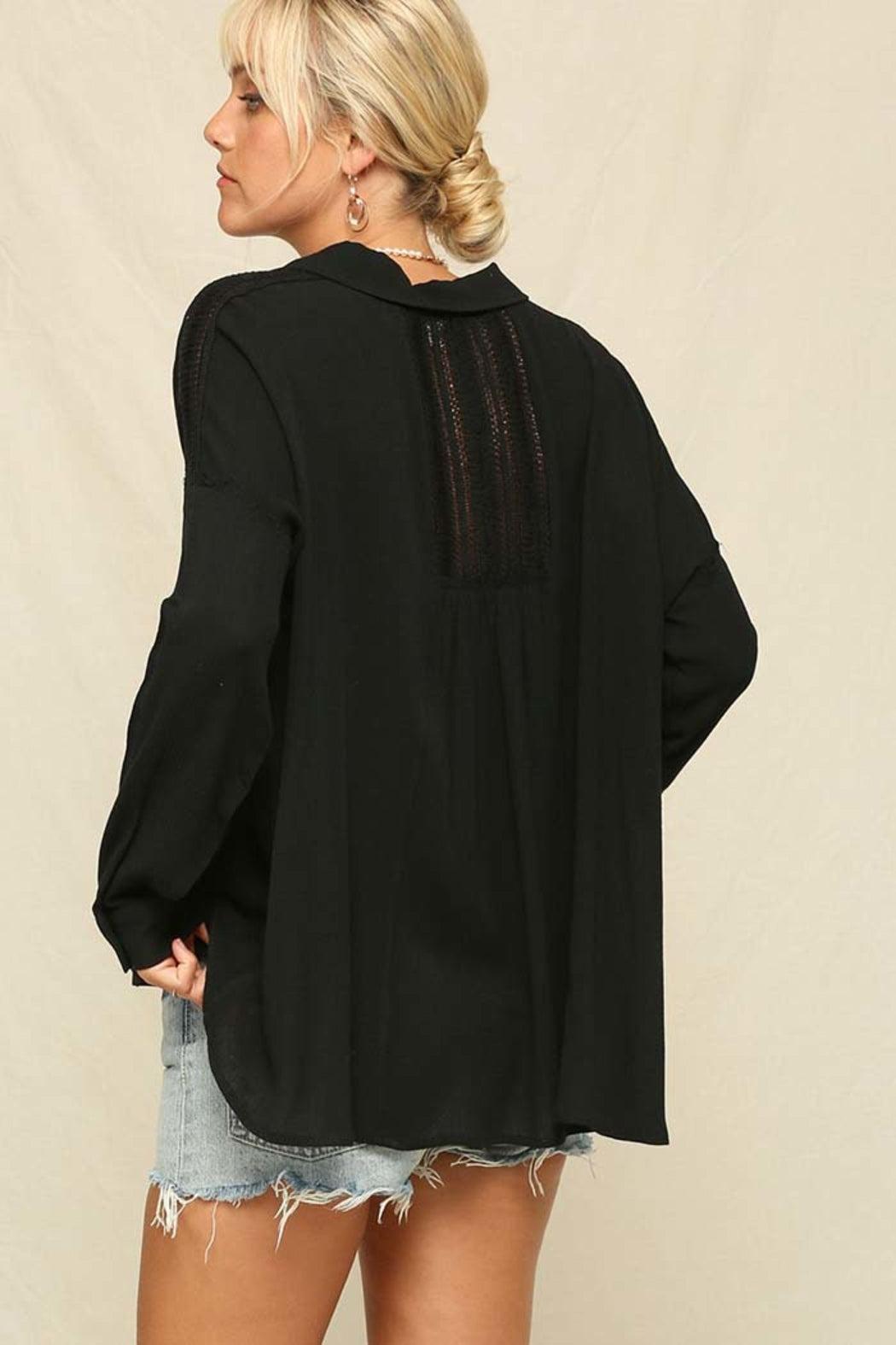 Boho Breeze Button-Up Shirt Product Image