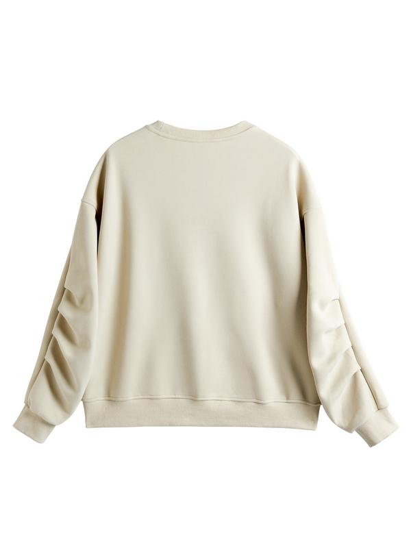 Smile Print Pull Over Oversized Hoodie Product Image