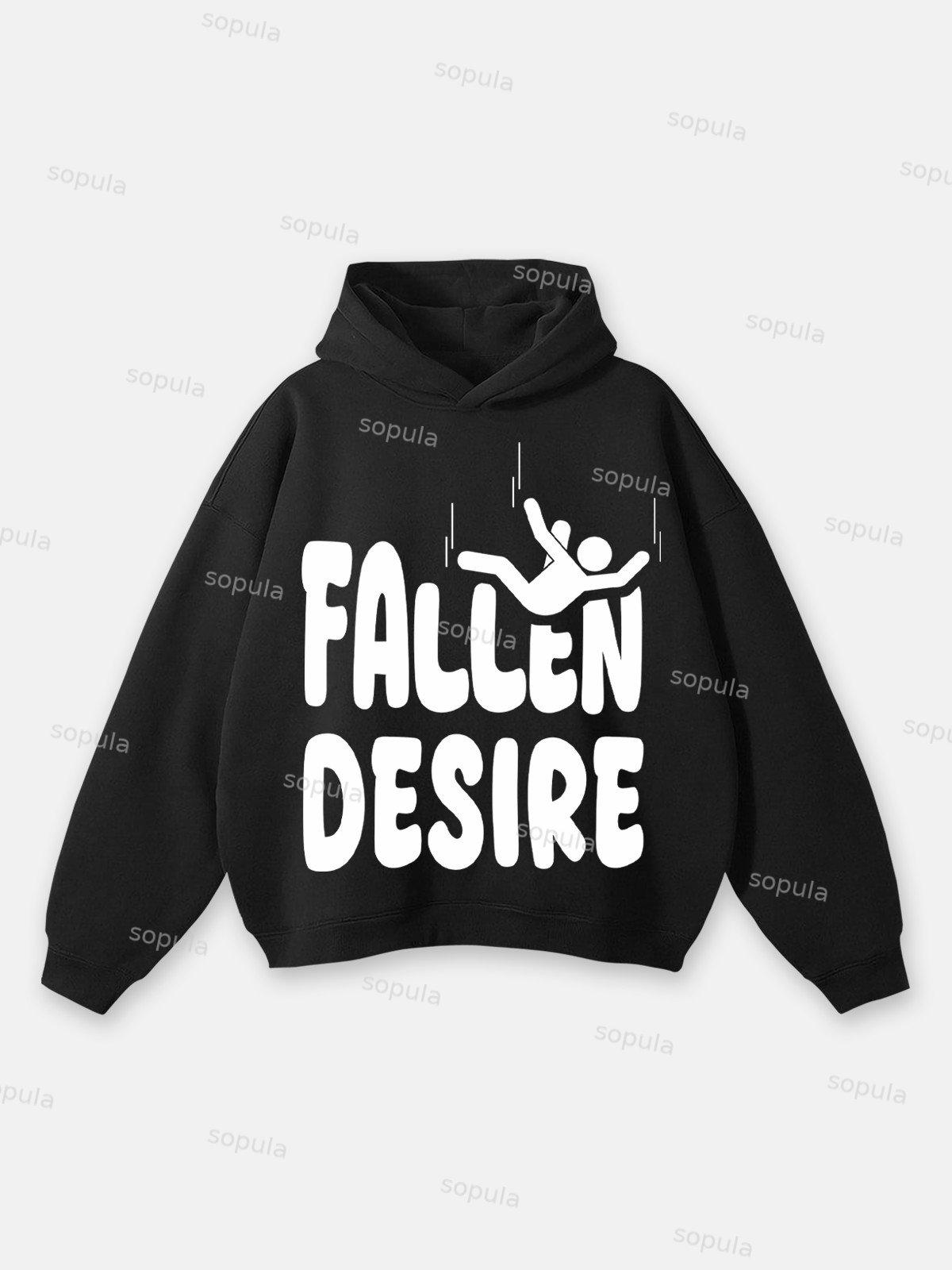 Sopula Fallen Desire Graphic Hoodie Product Image
