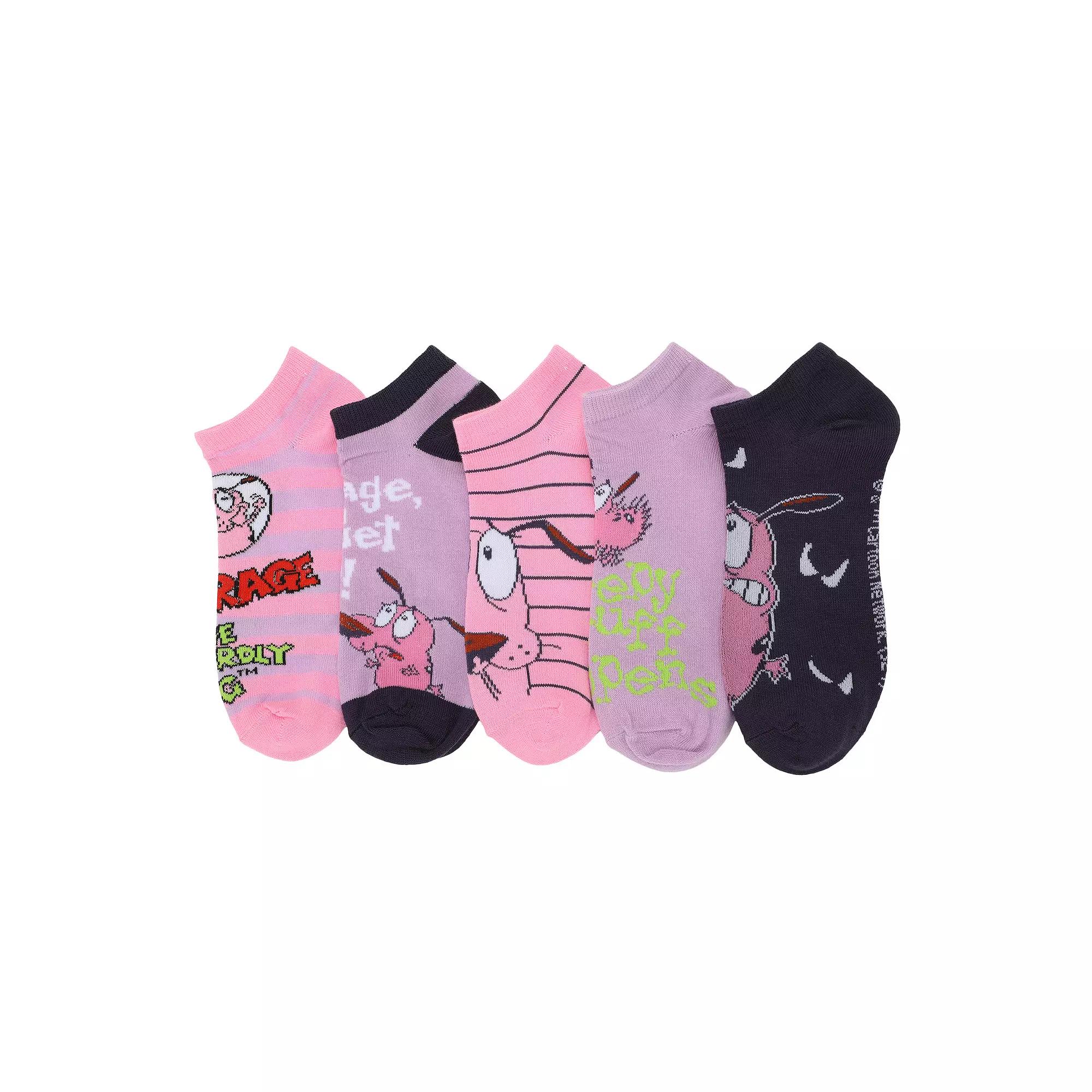Women's Courage Cowardly Dog Ankle Socks 5-Pack, Size: 5-10, Multi Product Image