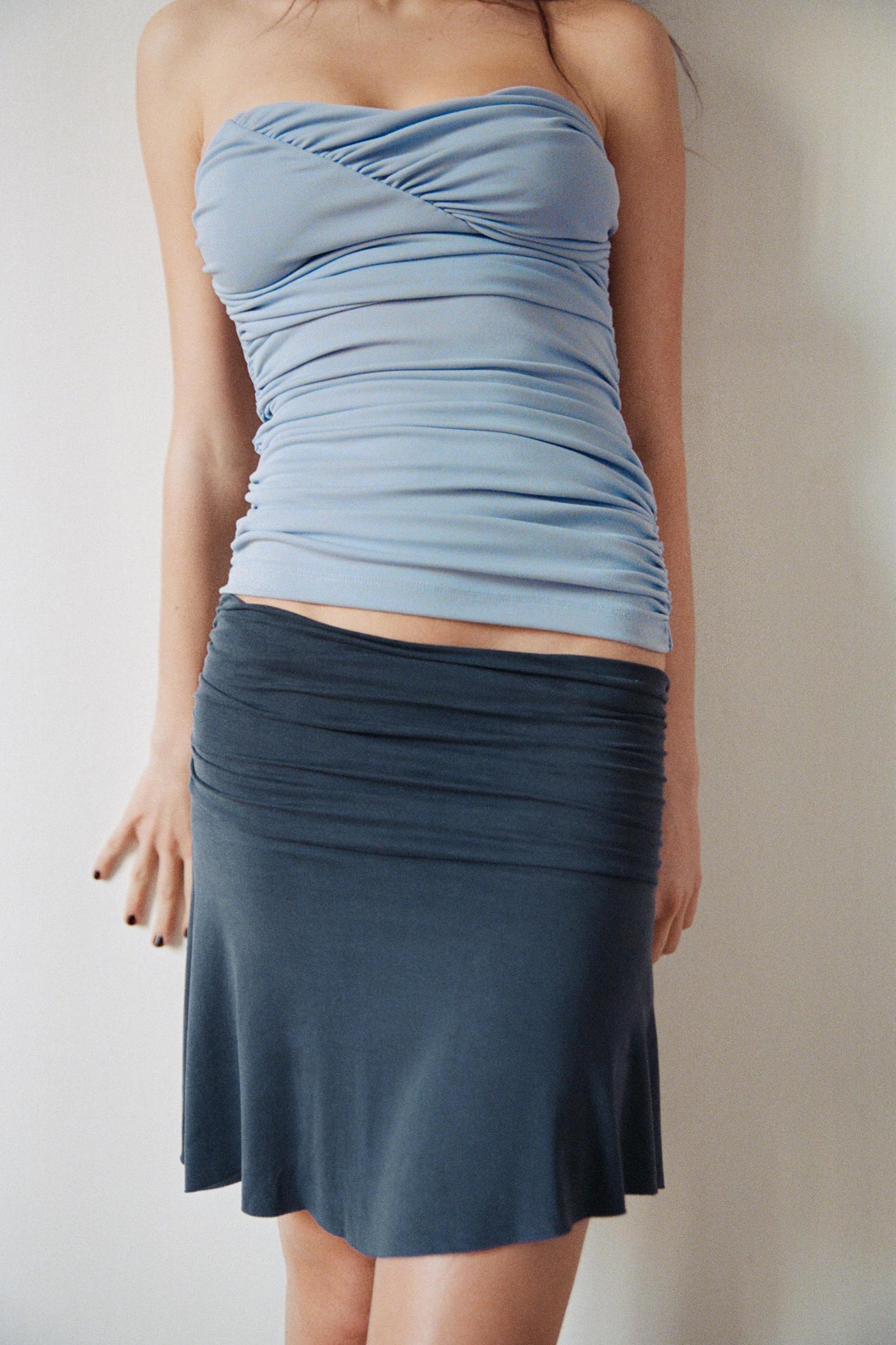 ASYMMETRIC MINI SKIRT Product Image