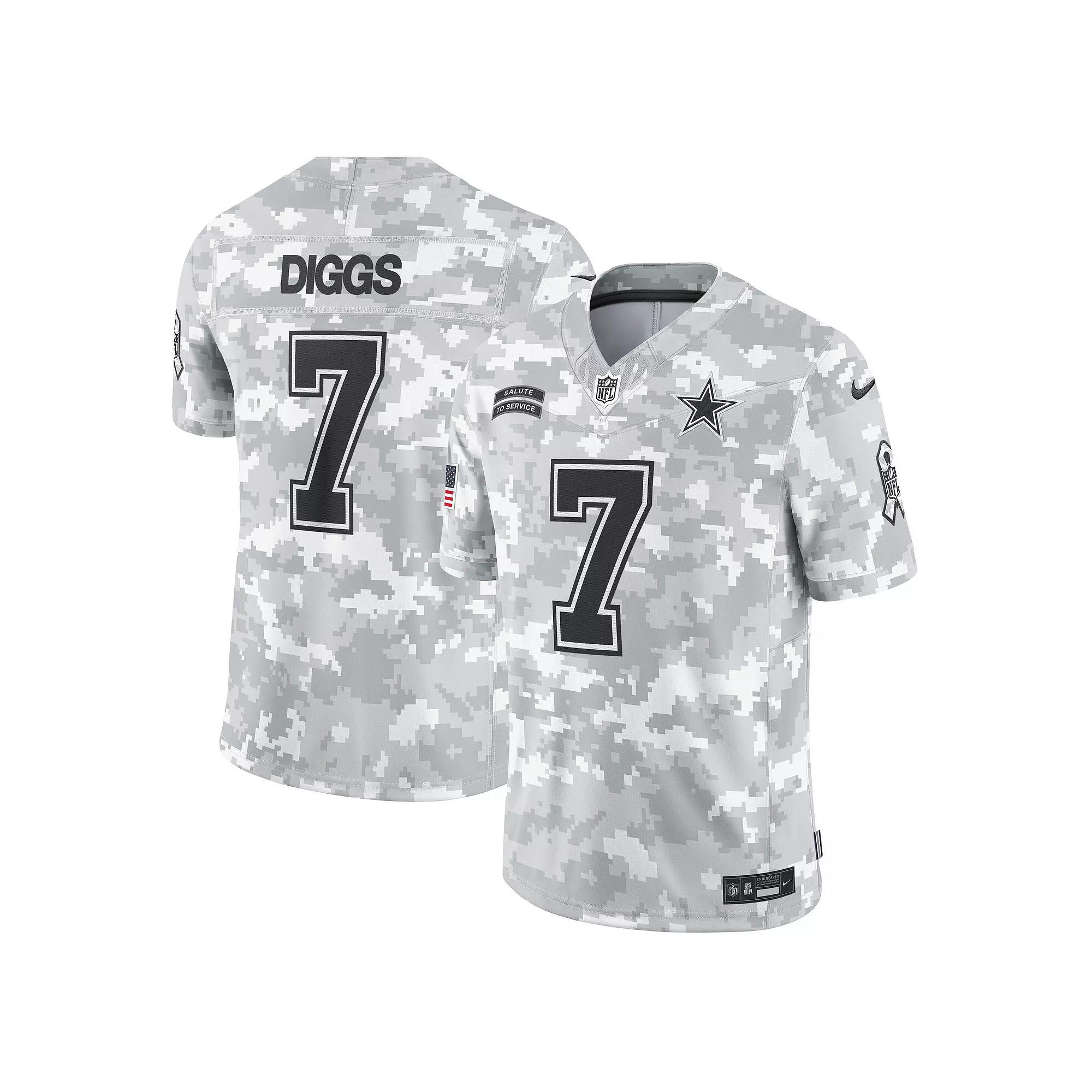 Men's Nike Trevon Diggs Arctic Camo Dallas Cowboys 2024 Salute to Service Limited Jersey, Size: 3XL, Team Product Image