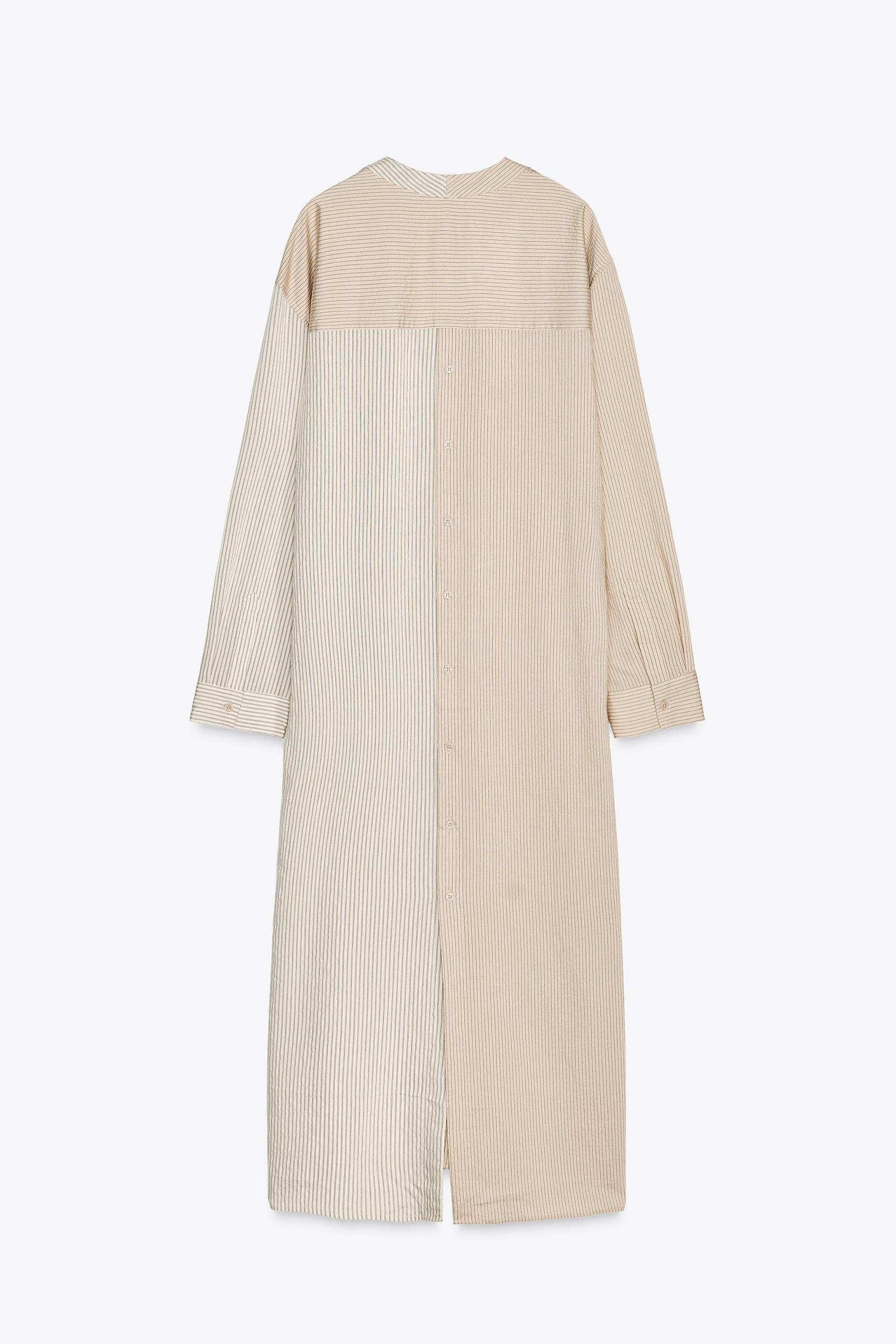 STRIPED SHIRT DRESS ZW COLLECTION Product Image