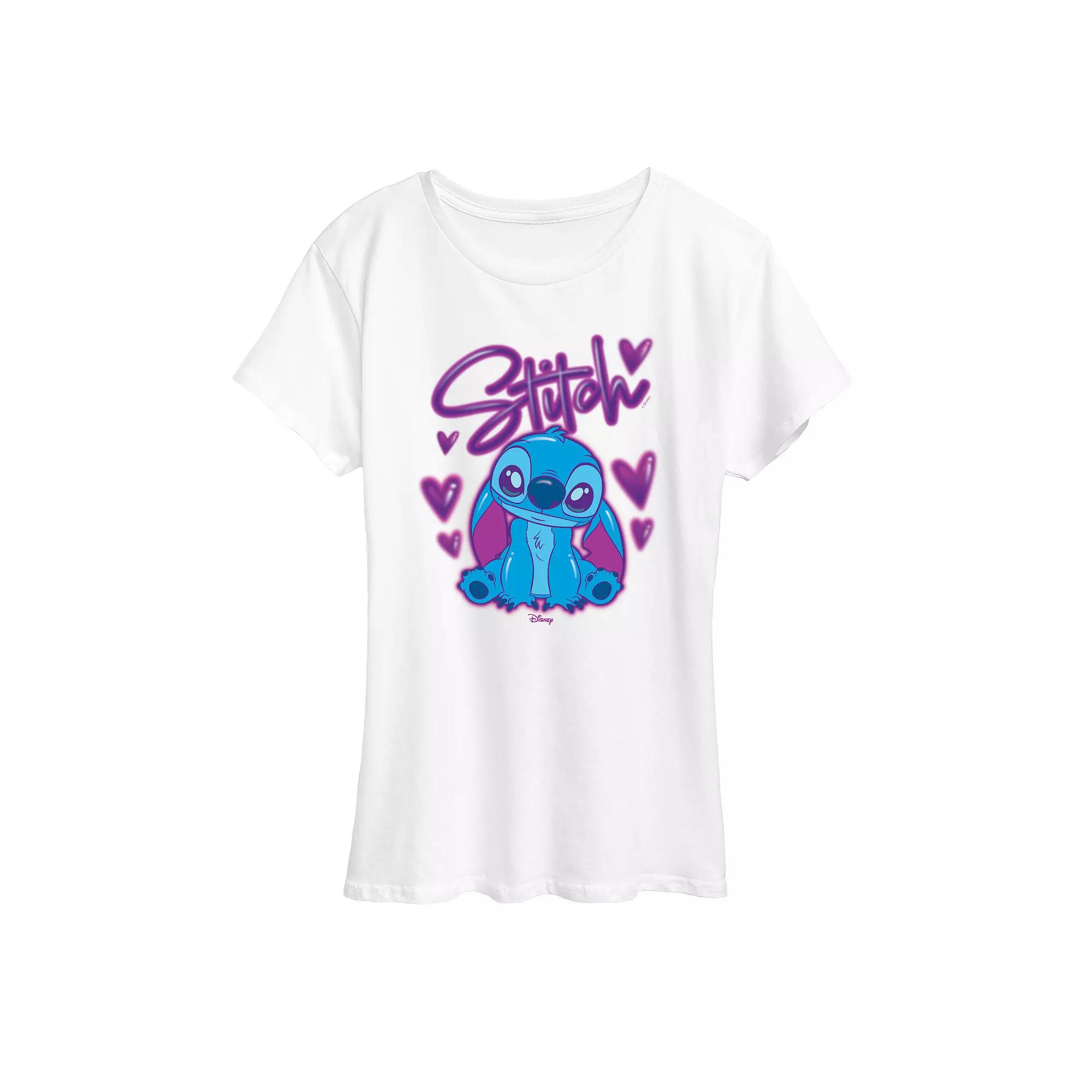 Disney's Lilo & Stitch Women's Airbrush Graphic Tee,  Product Image