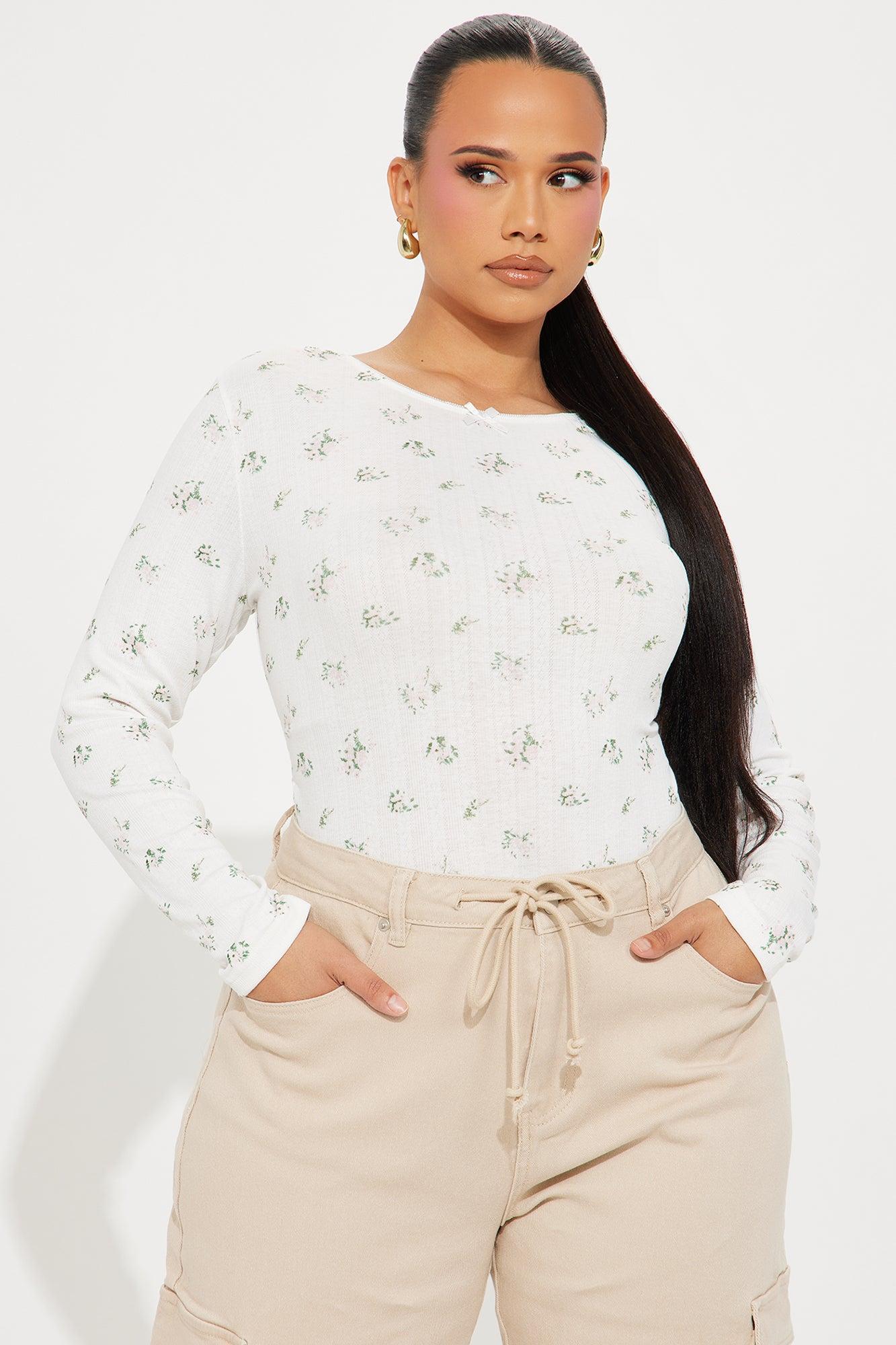 Angel Ditsy Floral Top - White/combo Product Image