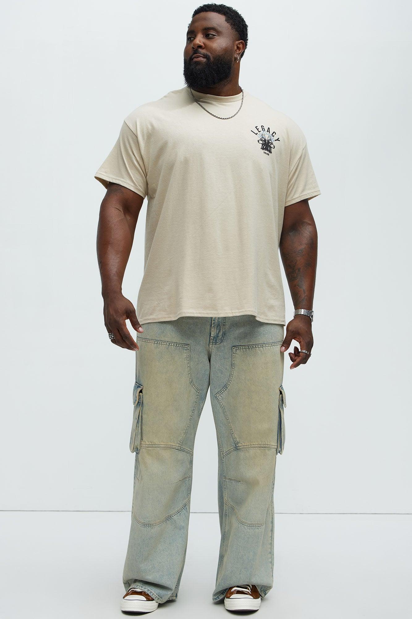 Never Give Up Legacy Short Sleeve Tee - Sand Product Image