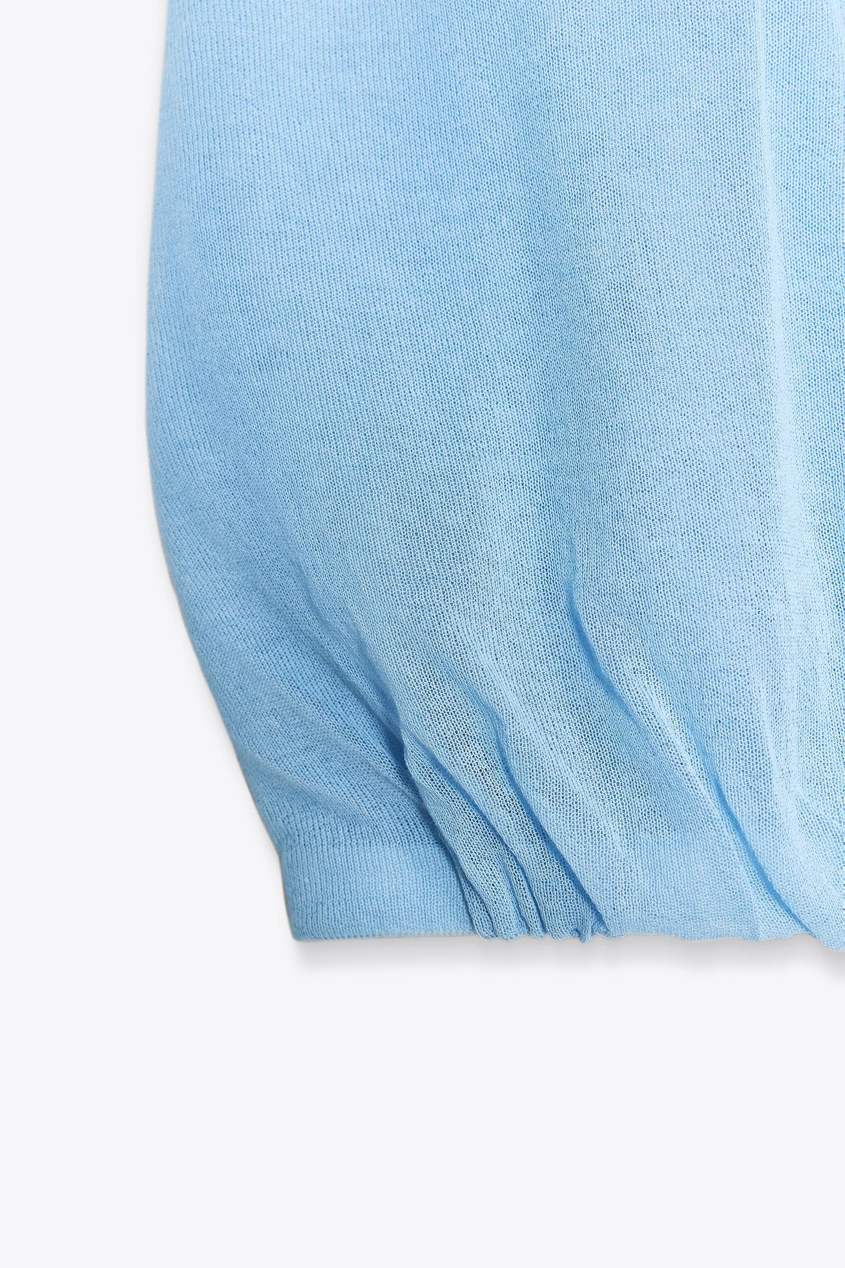 KNIT POLO TOP Product Image