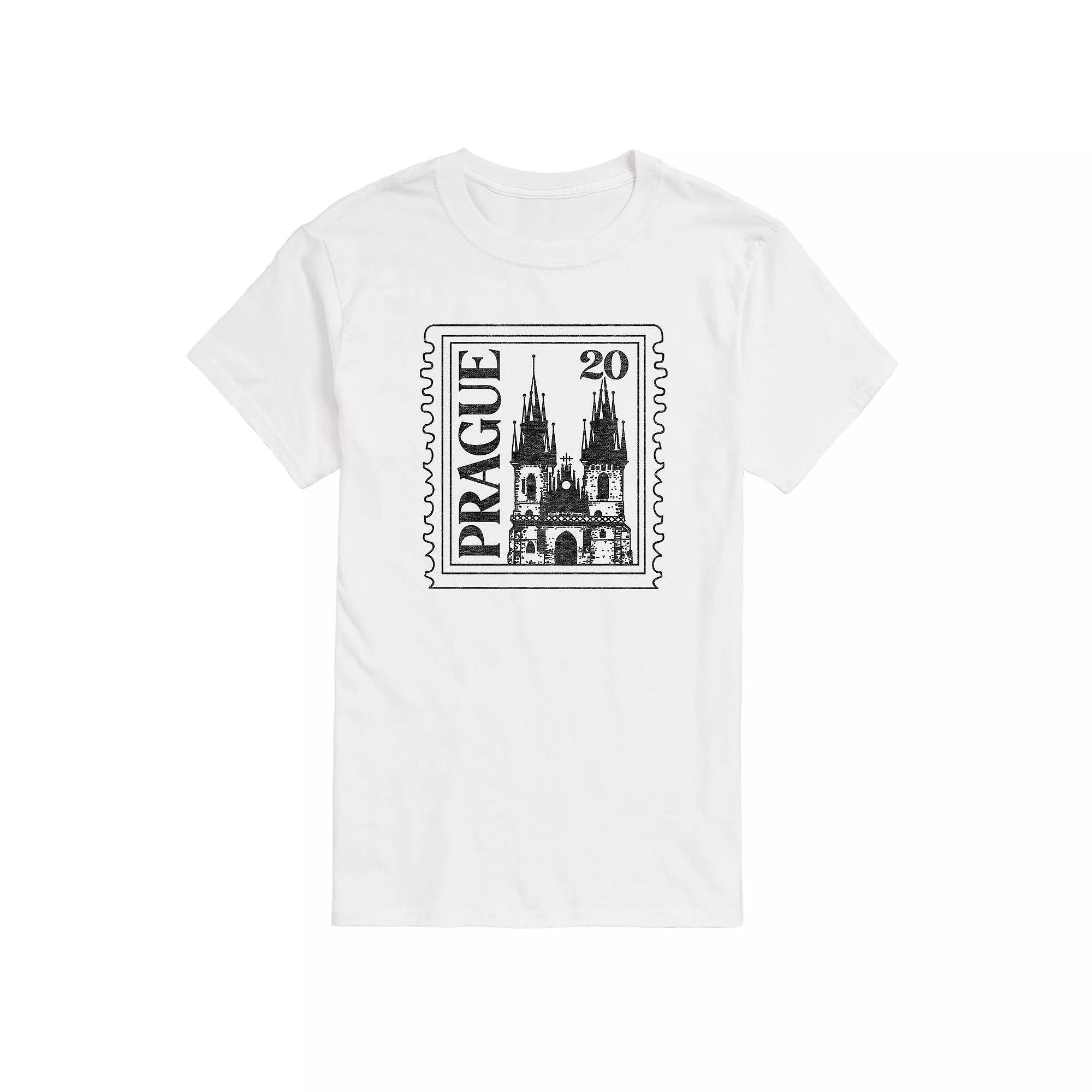 Men's Prague Postage Stamp Graphic Tee,  Product Image