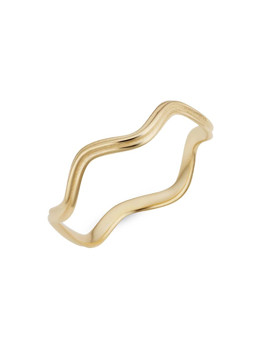 Womens 14K Yellow Solid Gold Curve Appeal Ring Product Image