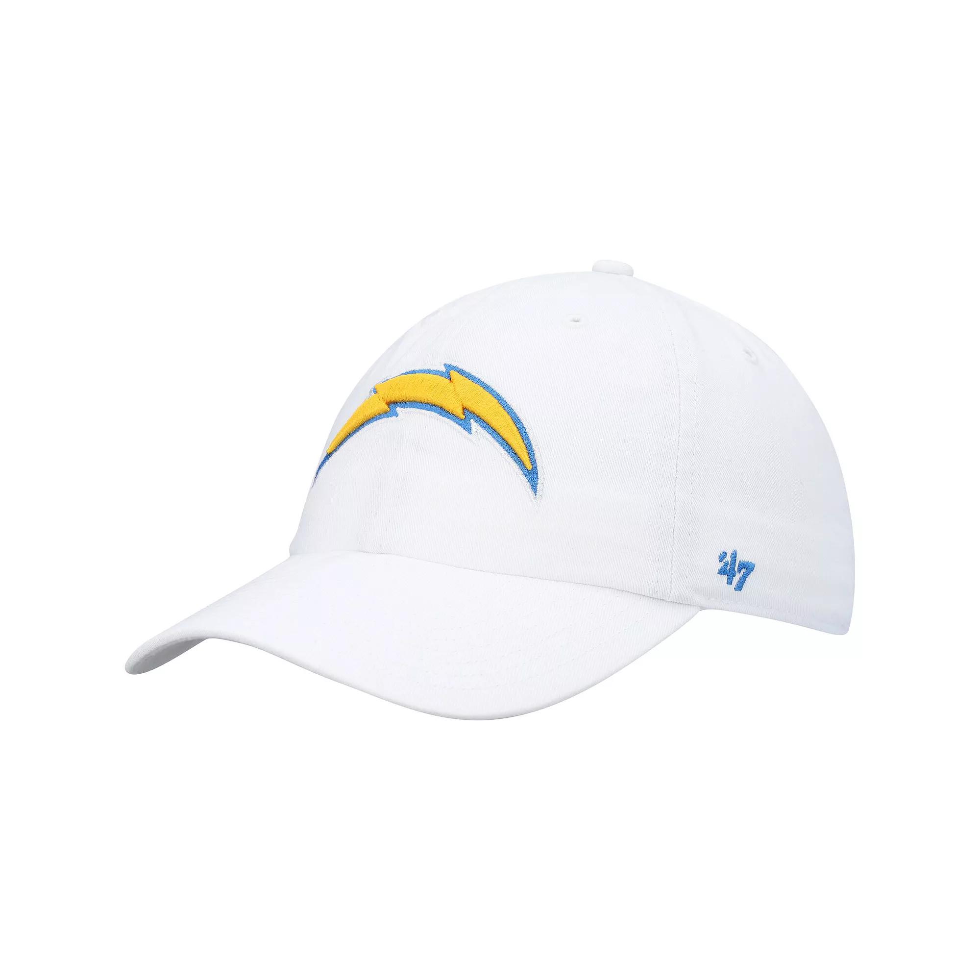 Men's '47 White Los Angeles Chargers Clean Up Adjustable Hat Product Image