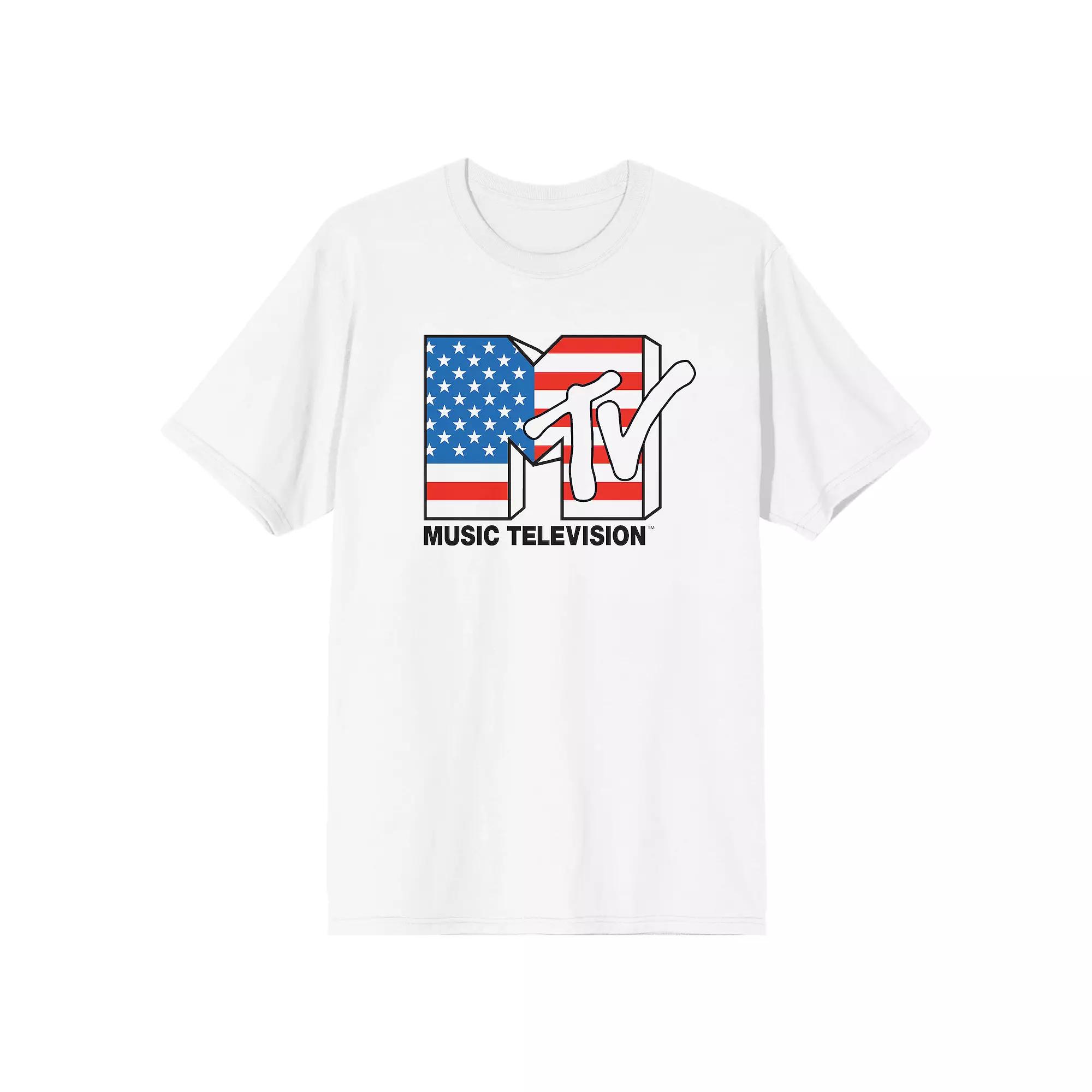 Men's MTV American Flag Tee,  Product Image