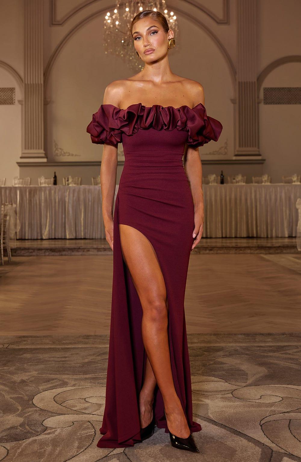 Elsie Maxi Dress - Cherry Lacquer Product Image