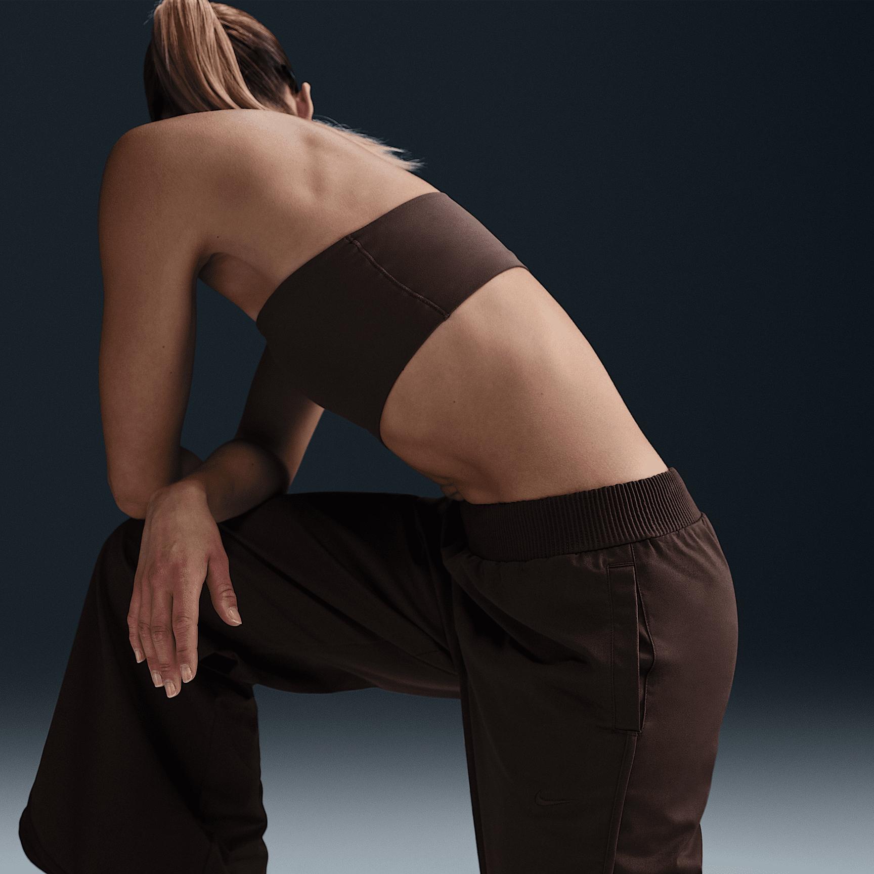 Womens Nike Sportswear Collection Mid-Rise Twill Track Pants | HM9054-220 Product Image