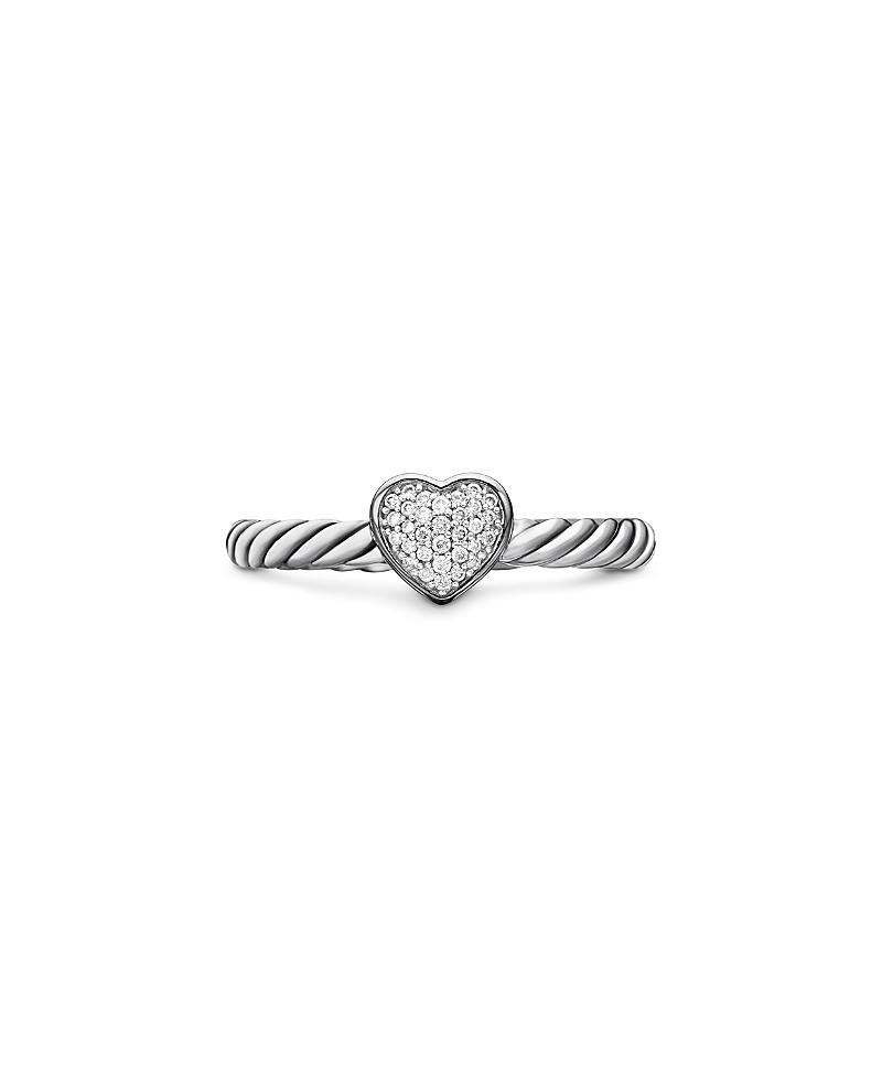 Petite Pave Heart Ring with Diamonds Product Image