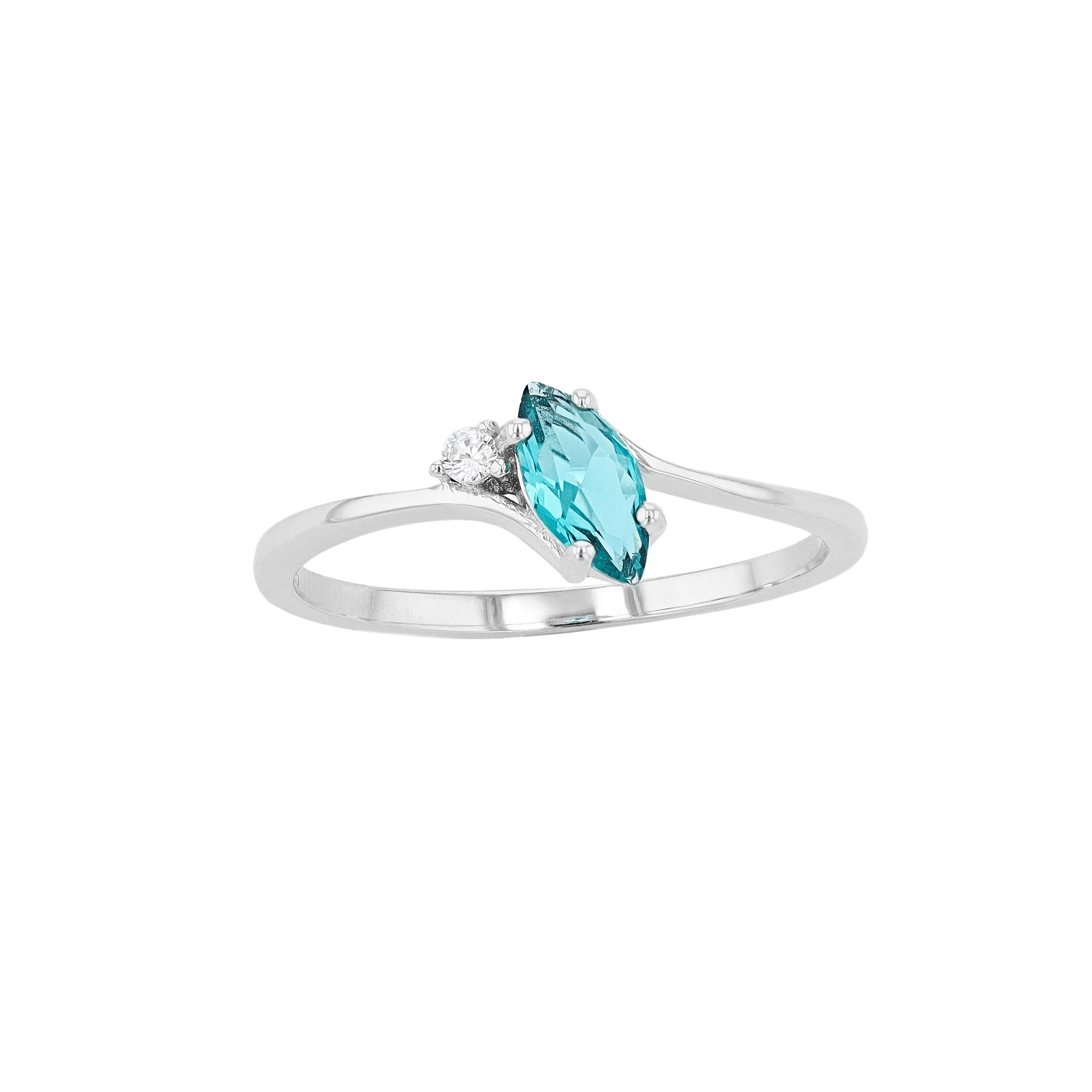 Traditions Jewelry Company Sterling Silver Crystal Birthstone Marquise Ring, Womens December Product Image