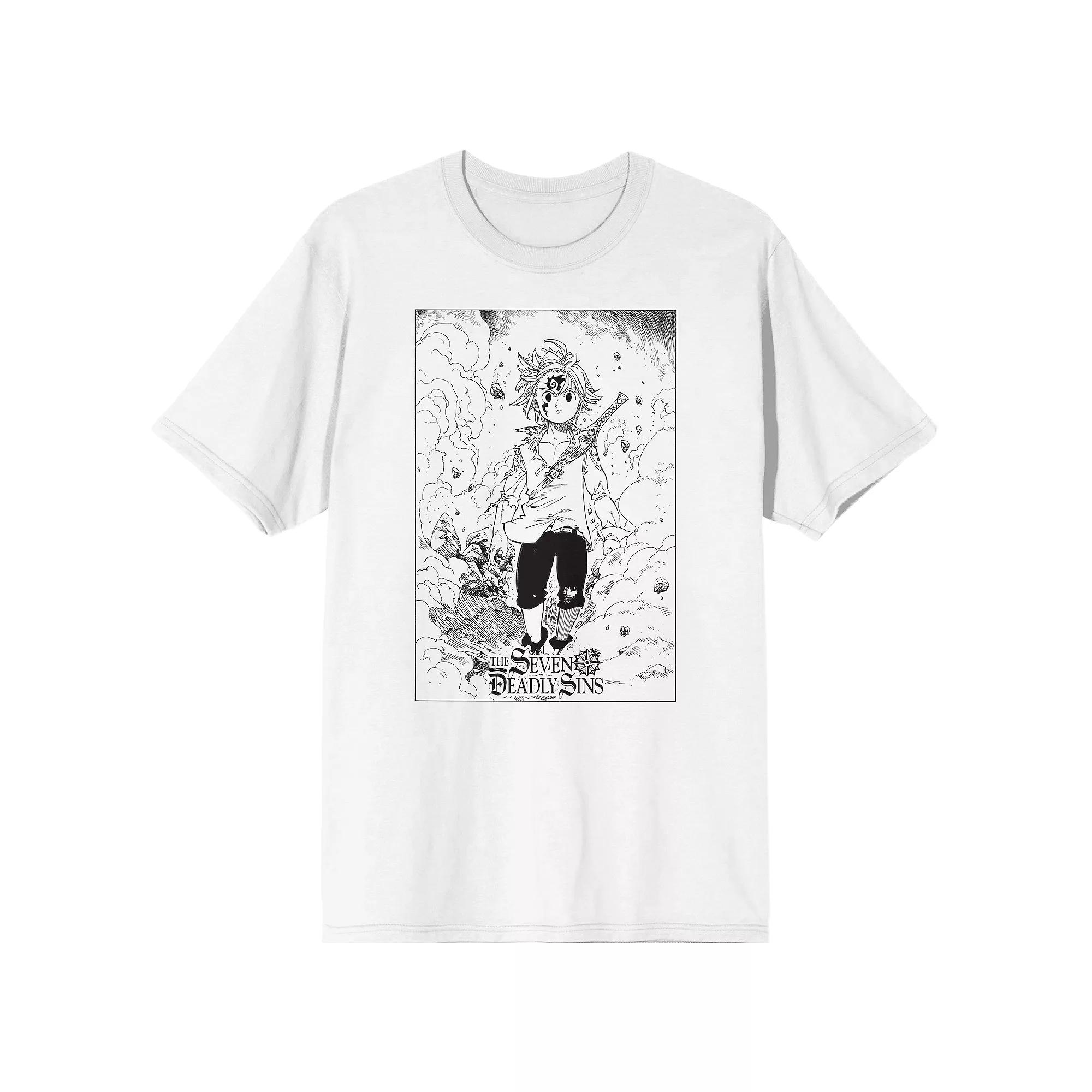 Men's Seven Deadly Sins Manga Short Sleeve Graphic Tee,  Product Image