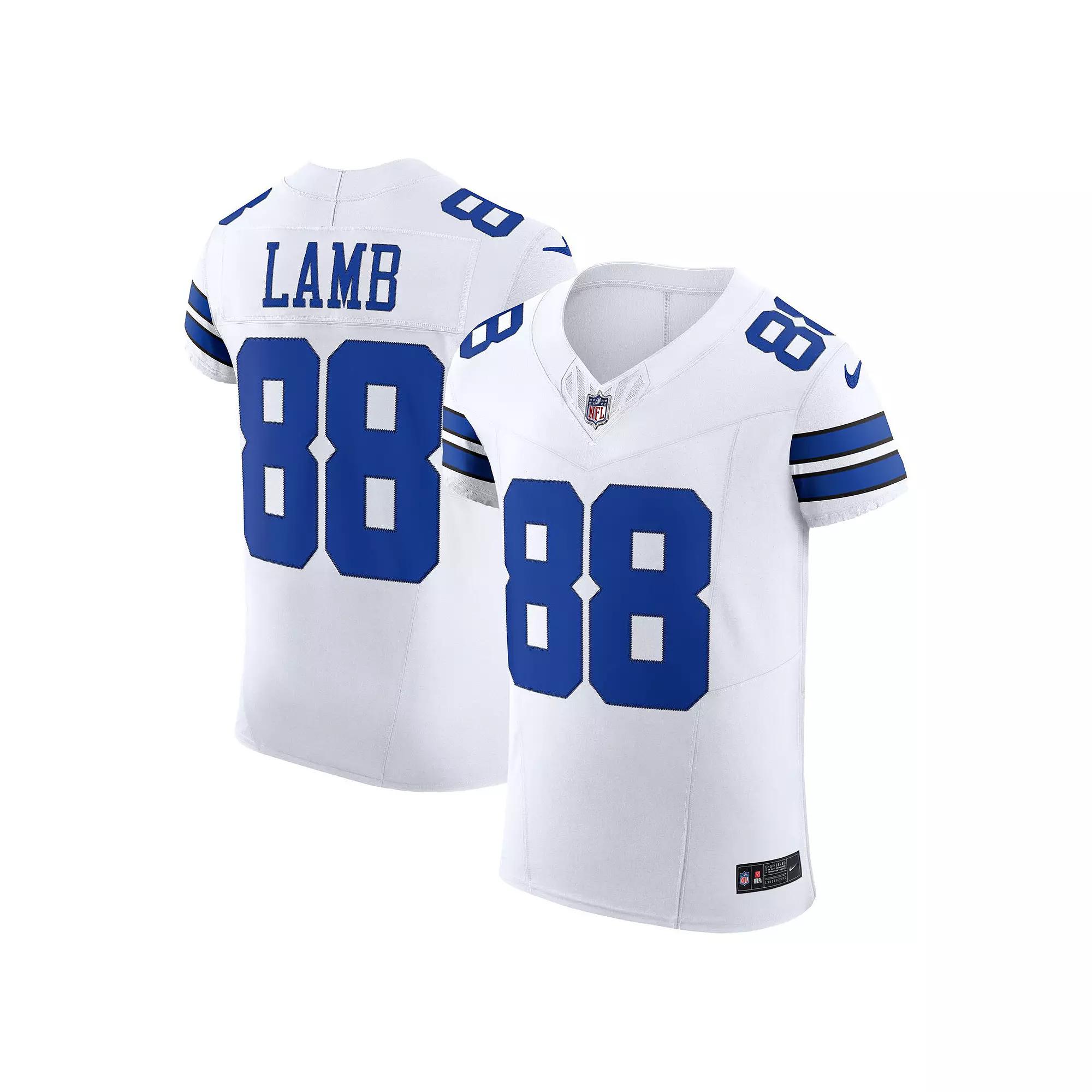Men's Nike CeeDee Lamb White Dallas Cowboys Vapor F.U.S.E. Elite Jersey,  Product Image