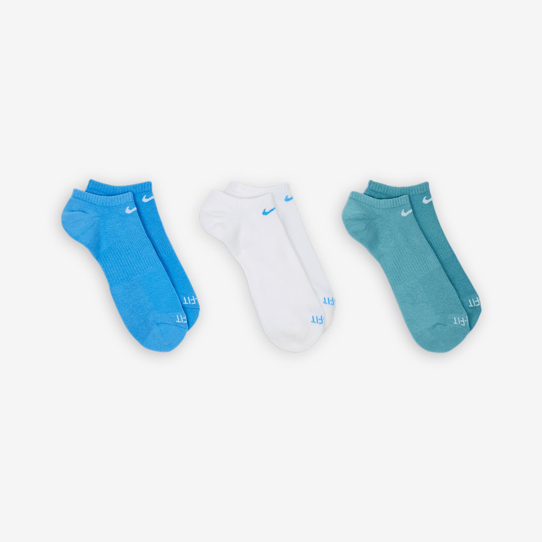 Nike Unisex Everyday Plus Cushion Training No-Show Socks (3 Pairs) Product Image