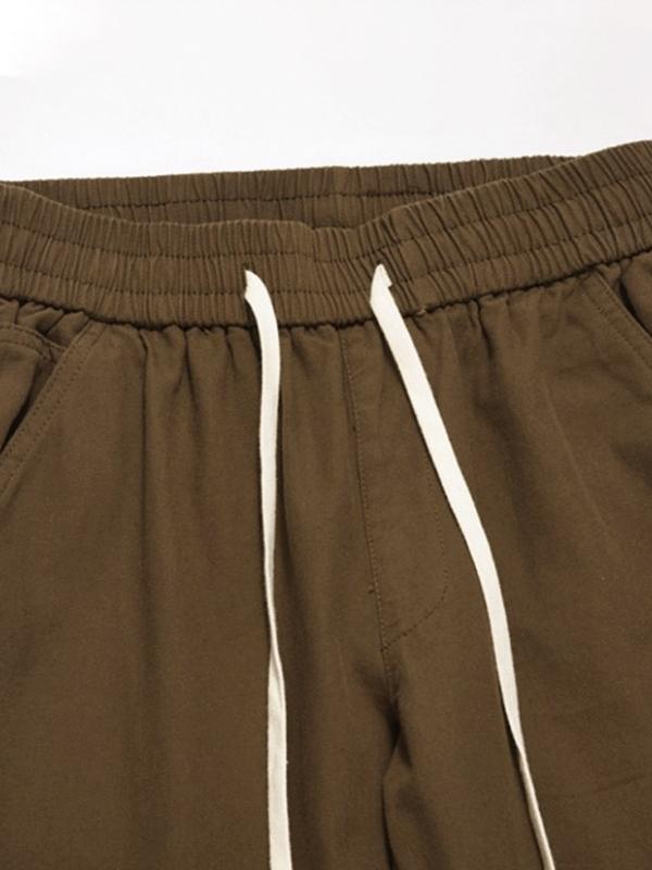 Casual Zipper Decor Cargo Pants Product Image