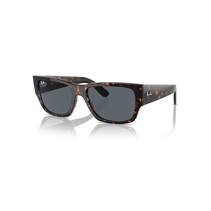 Ray-Ban Carlos Sunglasses Frame Blue Lenses Product Image